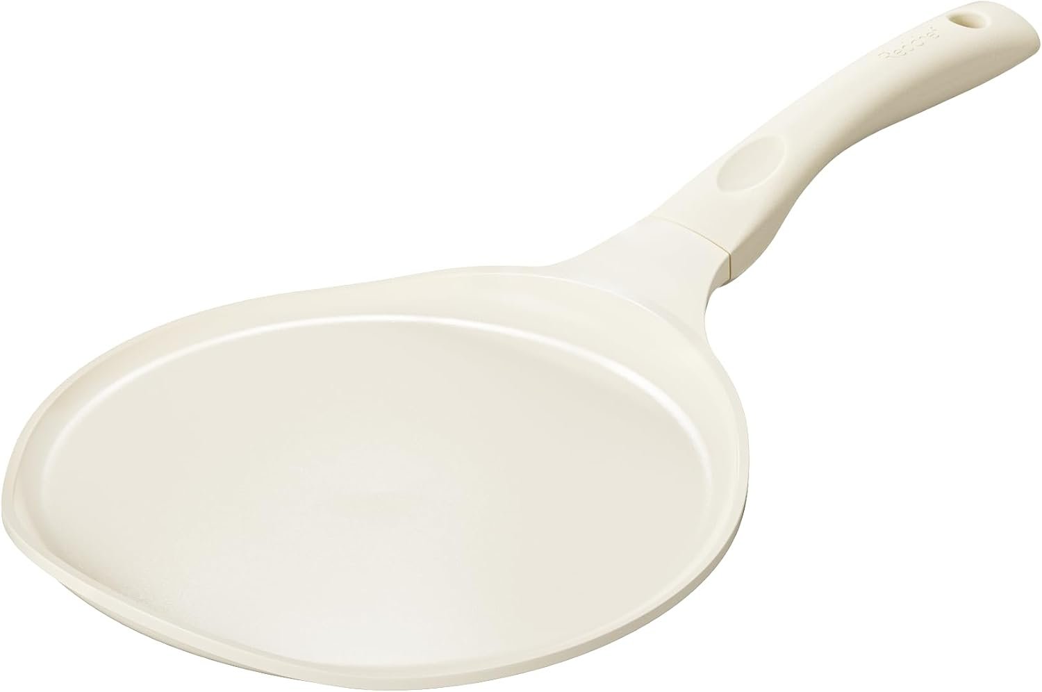 Redchef Crepe Pan Nonstick, Comal Para Tortillas for Crepes, 10 Inch Ceramic Tortilla Pan for Roti Dosa Tawa, Pancake Pan Flat Skillet Griddle, All Stoves Compatible, PFAS/PFOA/PTFE Free(Beige White)