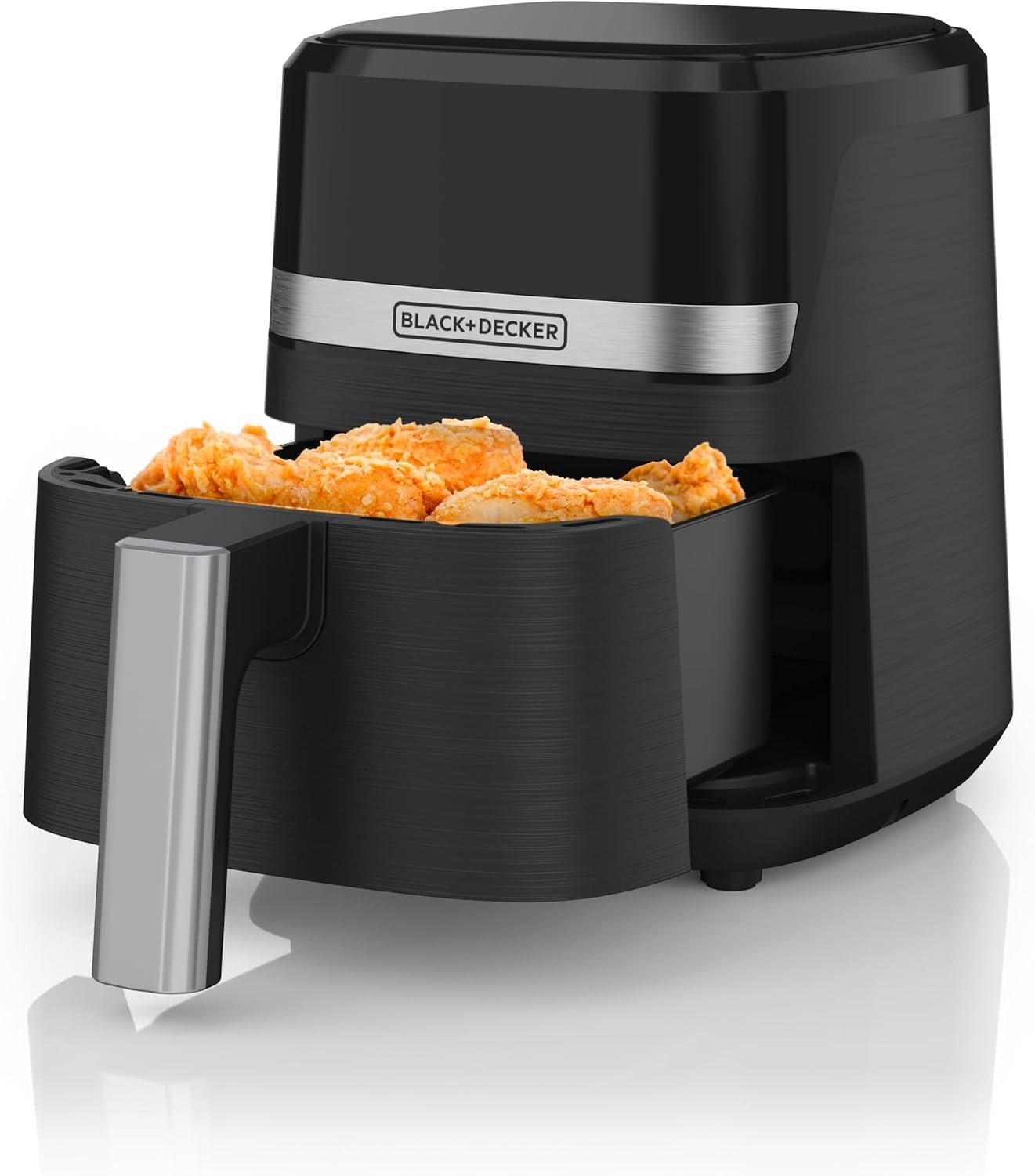 BLACK+DECKER Purifry 2QT Digital Air Fryer | Compact 2QT air fryer with Air Crisp technology, 9 presets and dishwasher-safe nonstick basket.