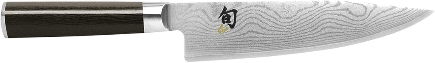 Shun Classic 8″ Chef’s Knife, Handcrafted Japanese Kitchen Knife for Professional and Home Chefs, VG-MAX Core with Damascus Stainless Steel Cladding, Pakkawood Handle