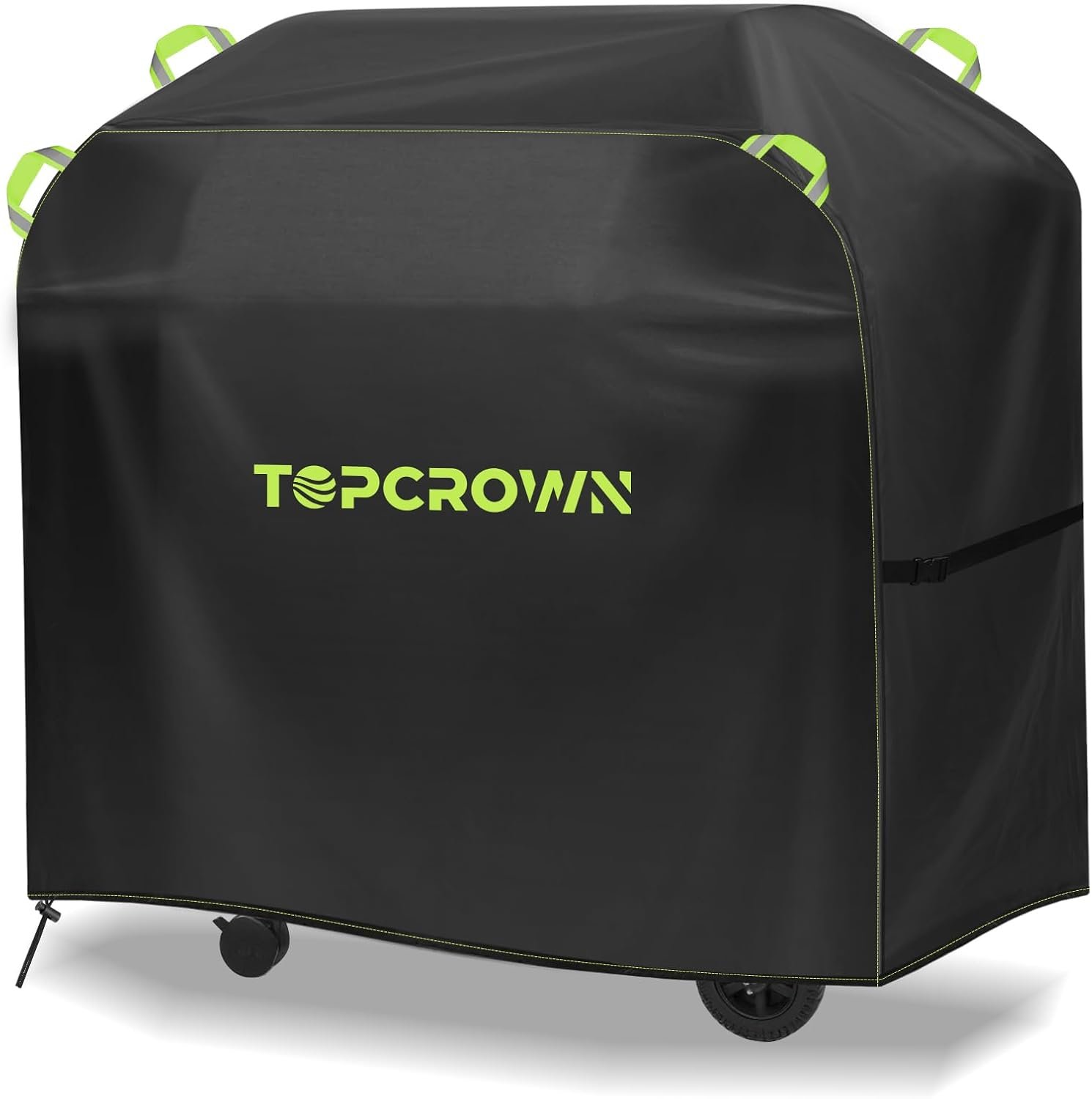 Topcrown Grill Cover for Outdoor Grill Waterproof BBQ Gas Grill Cover (58″) | 210D Oxford,Size 53″ – 58″, Anti-UV Windproof Design with Adjustable Straps, Fit Weber/Char-Broil/Nexgrill and More