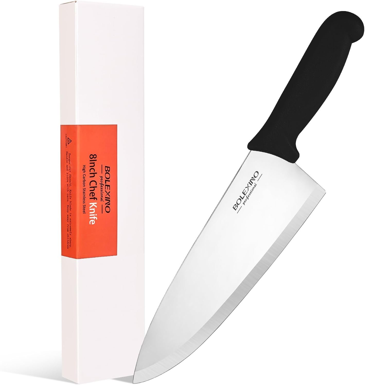 8″ Chef Knife, Professional Kitchen Knife with Grip | High-carbon stainless steel,Ultra-sharp wide blade,Ergonomic non-slip handle,Versatile for meat & veg,Ideal for home & chefs.