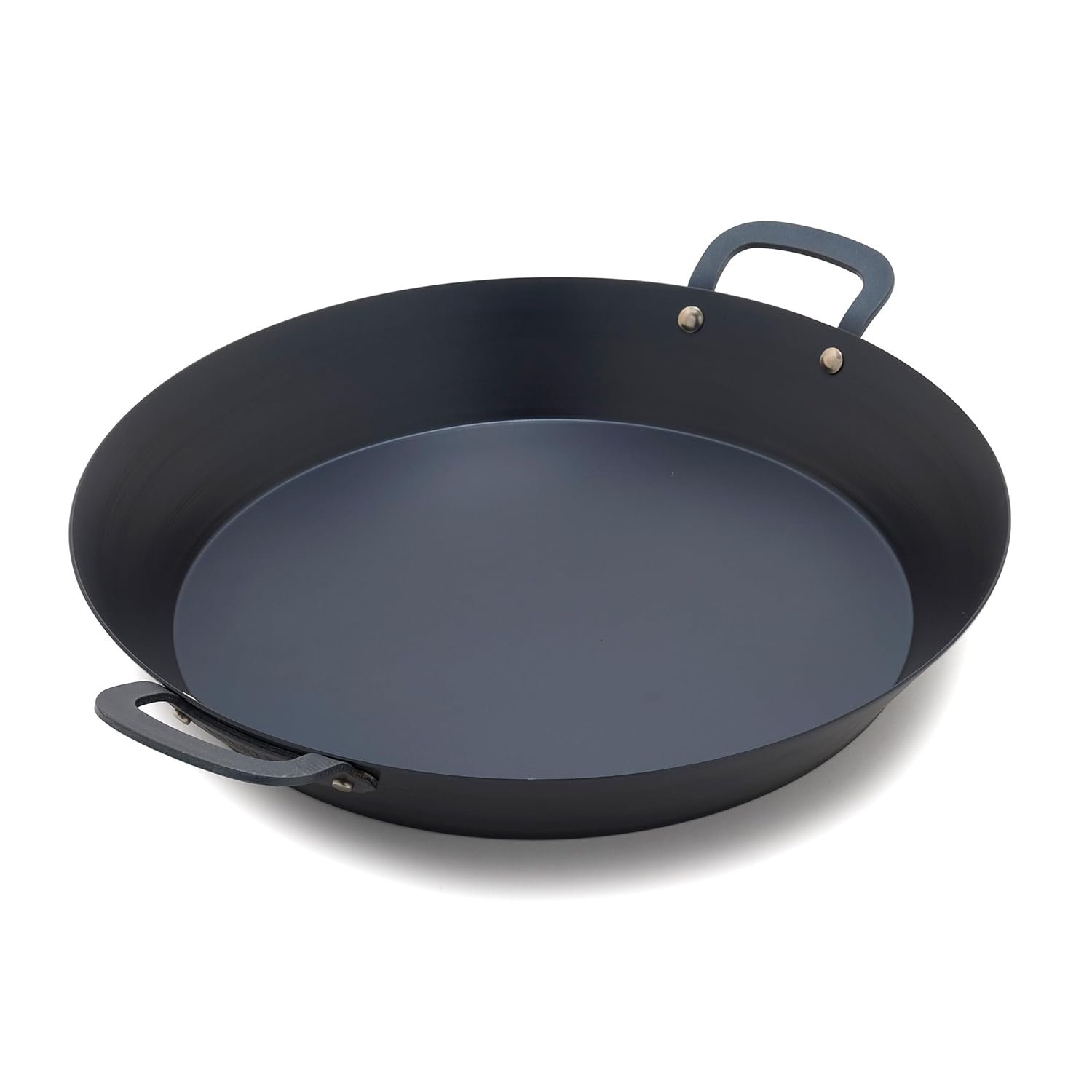 GreenPan x Bobby Flay 15″ Pre-Seasoned Carbon Steel Paella Pan | Natural Nonstick with Use, Durable Cast Iron Alternative, Induction & All Stovetop Compatible, High Heat & Oven Safe to 660F