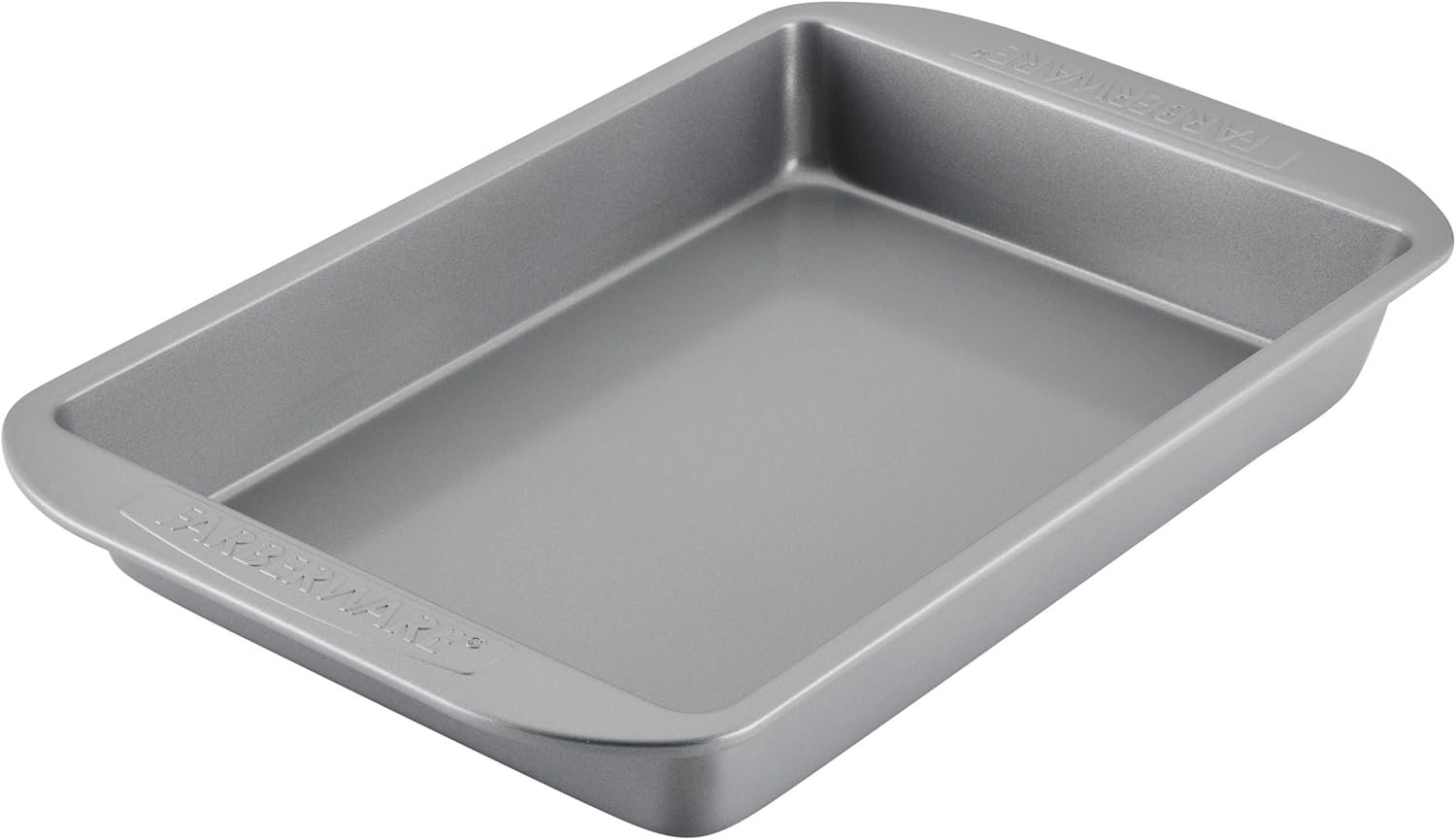 Farberware Nonstick 9×13 Baking Pan – Warp-Resistant Brownie Cake Pan | Lasagna Pan, Sheet Cake, Baking Dish, PFAS-Free, Dishwasher Safe, Oven Safe to 450F, Even Heating, Easy Release, Gray