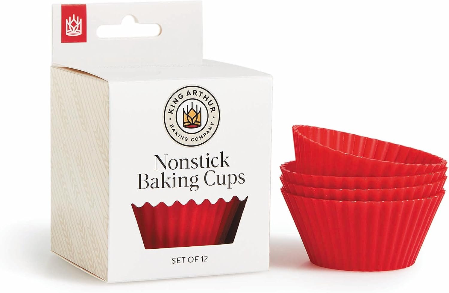 King Arthur Baking Company Silicone Muffin Cups, Regular Size, High-Heat Oven Safe Reusable Nonstick Food-Grade Silicone, Set Of 12, For Easy Baking And Release