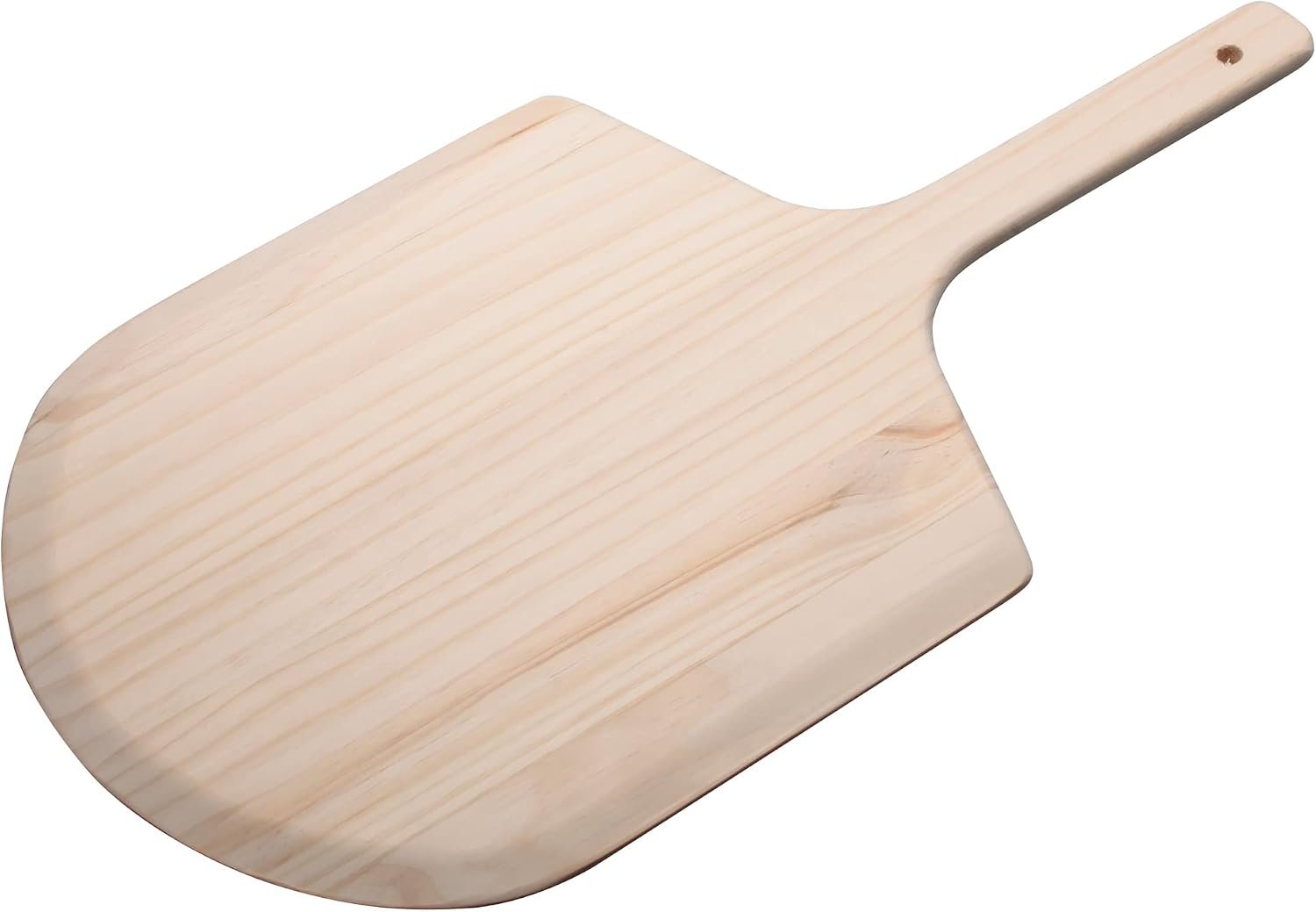 Winco 12″ x 13″ Wooden Commercial Pizza Peel | Long handle, Beveled edge, Wide blade, Great for Pizza Transfer, Ovens, Baking and Pizzerias