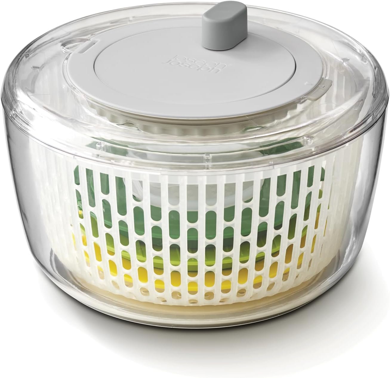 Joseph Joseph Multi-Prep 4-Piece Salad Making Set, Salad Spinner, Spiral Cutter, Slicer and Grater, Compact Space Saving Storage