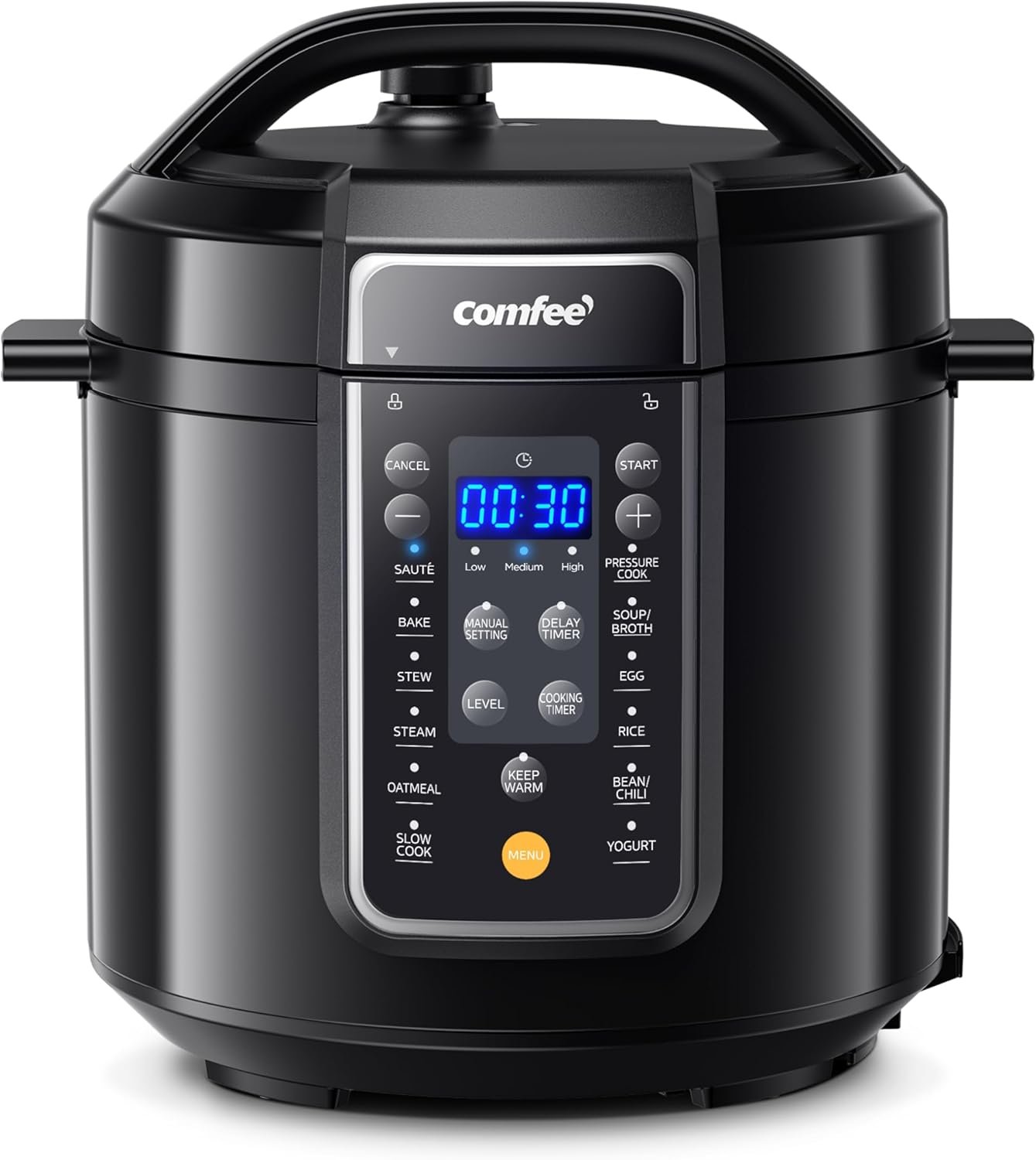 COMFEE’ 12-in-1 Electric Pressure Cooker, 6 Quarts, Nonstick Pot