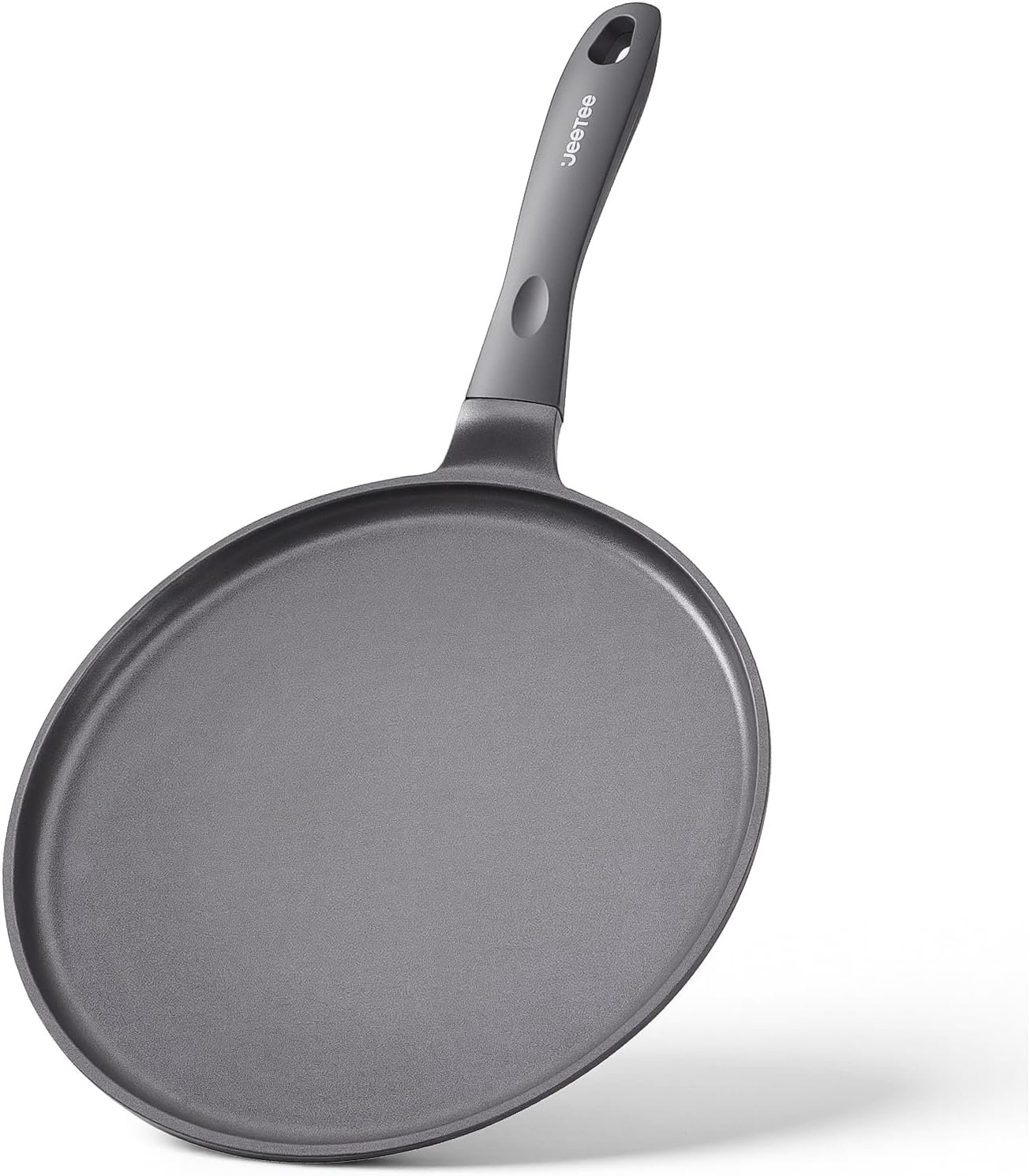JEETEE Nonstick Crepe Pan, 9.5 Inch Titanium Pancake Pan | Healthy Non-Toxic Flat Tawa Dosa Griddle Tortilla Pan for All Stovetops Including Induction, PTFE & PFOA Free