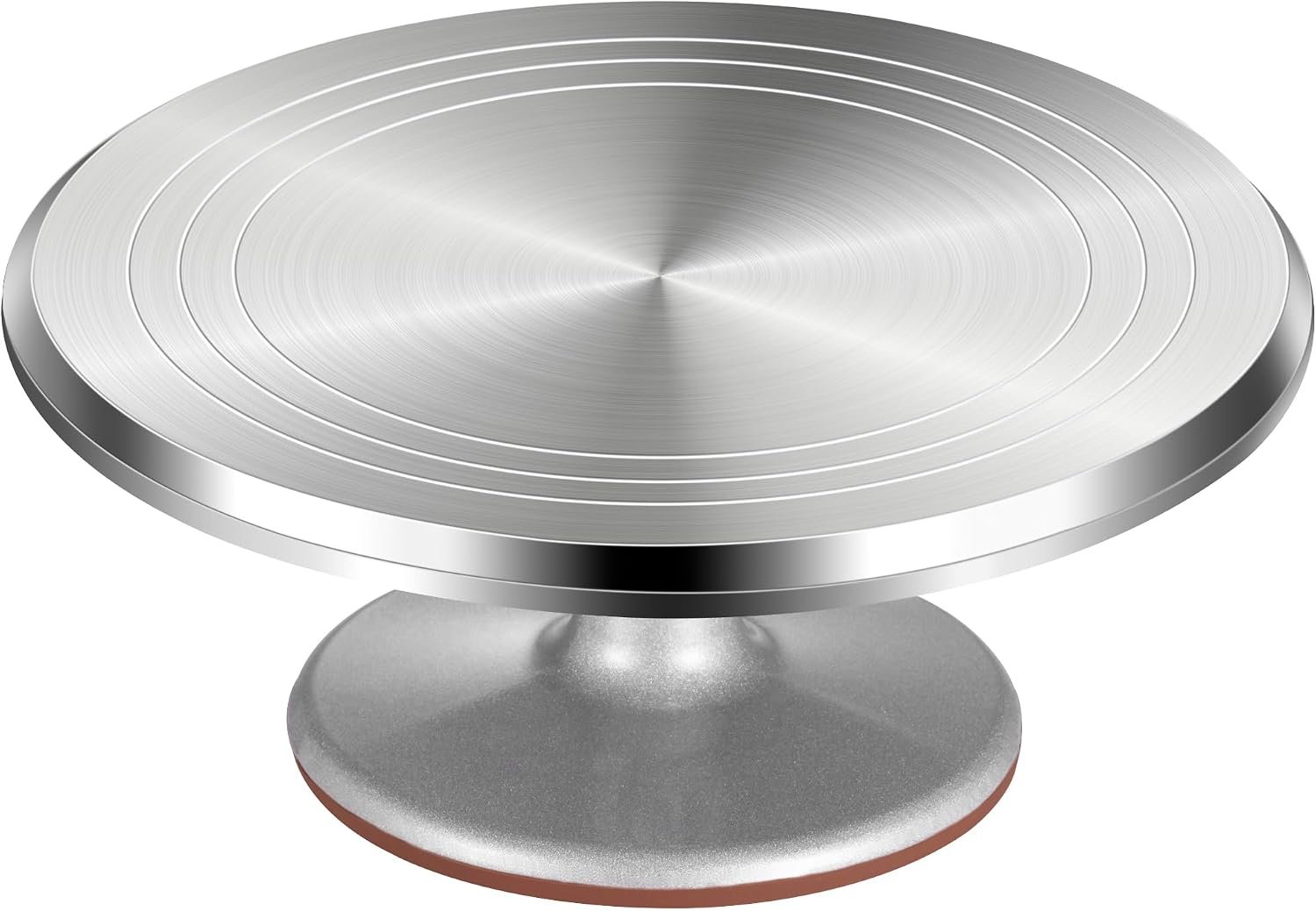 Puroma Aluminum Cake Turntable Rotating Non-slip Decorating Cupcake Cake | Rotating Cake Stands, Complete Decorating Kits, Heavy-Duty, Smooth Ball Bearing, for Cake Decorations, Pastries, Desserts