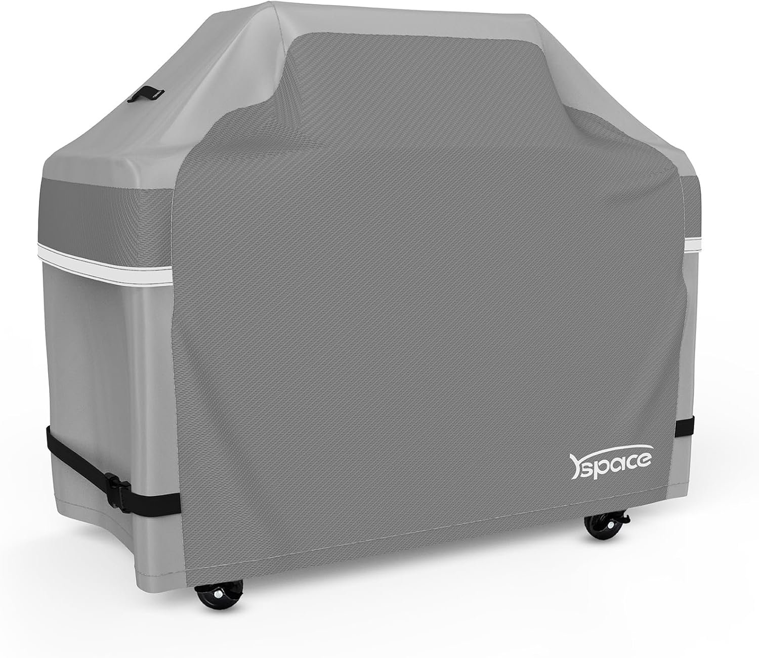 YSPACE 58 Inch Grill Cover Heavy Duty Waterproof Grill Cover for Outdoor | BBQ Grill Cover Fits Weber Genesis II LX 300 Genesis 300 Series Nexgrill Char-Broil Reflective Straps