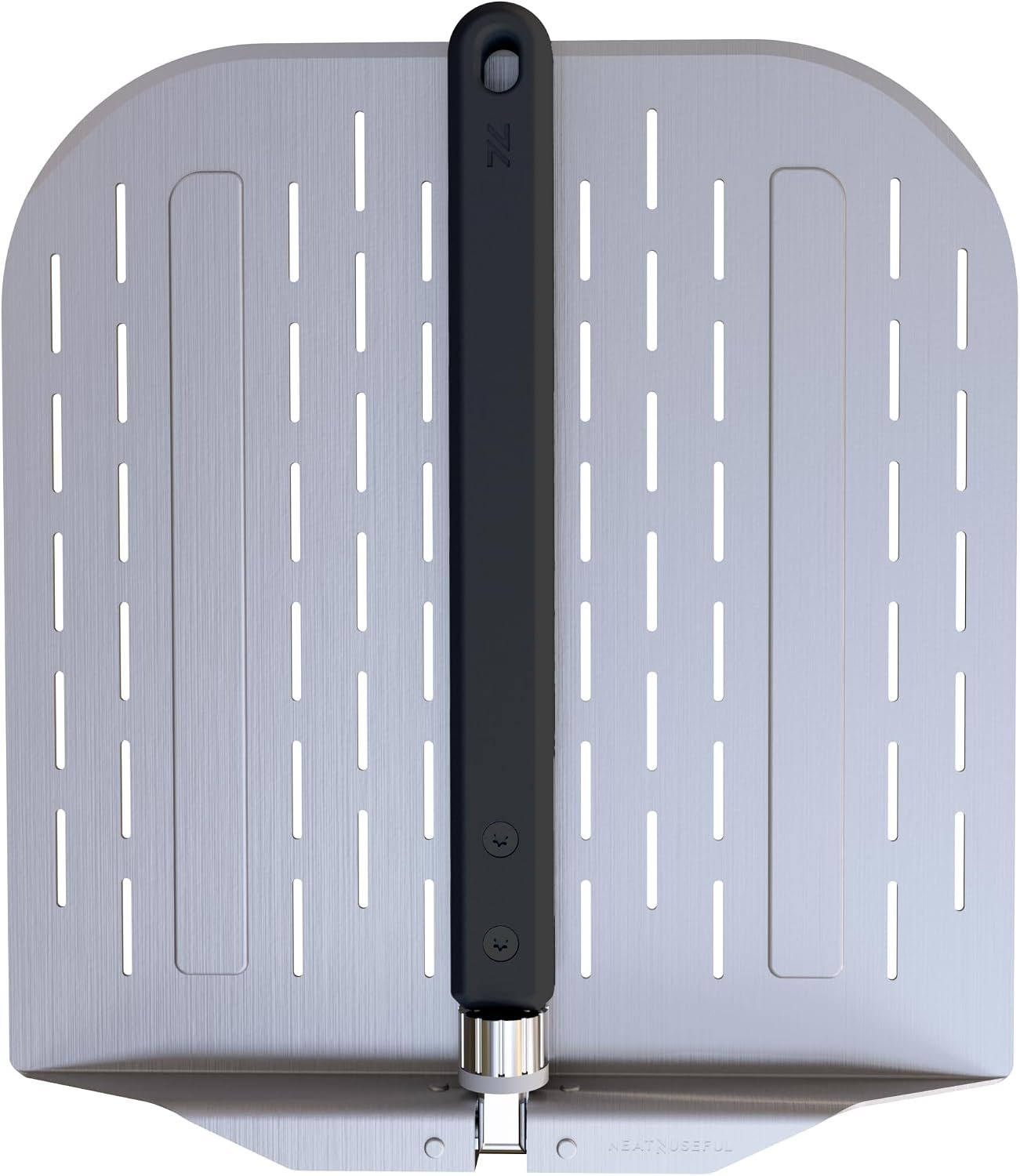 12-Inch Aluminum Pizza Peel with Long Foldable Handle | Pizza paddle or pizza spatula. Pizza oven Tools & Accessories – For Baking Dough, Bread and Pastry