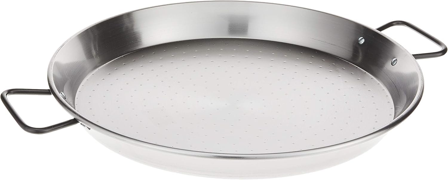 Garcima 16-Inch Pata Negra Restaurant Grade Paella Pan, 40cm