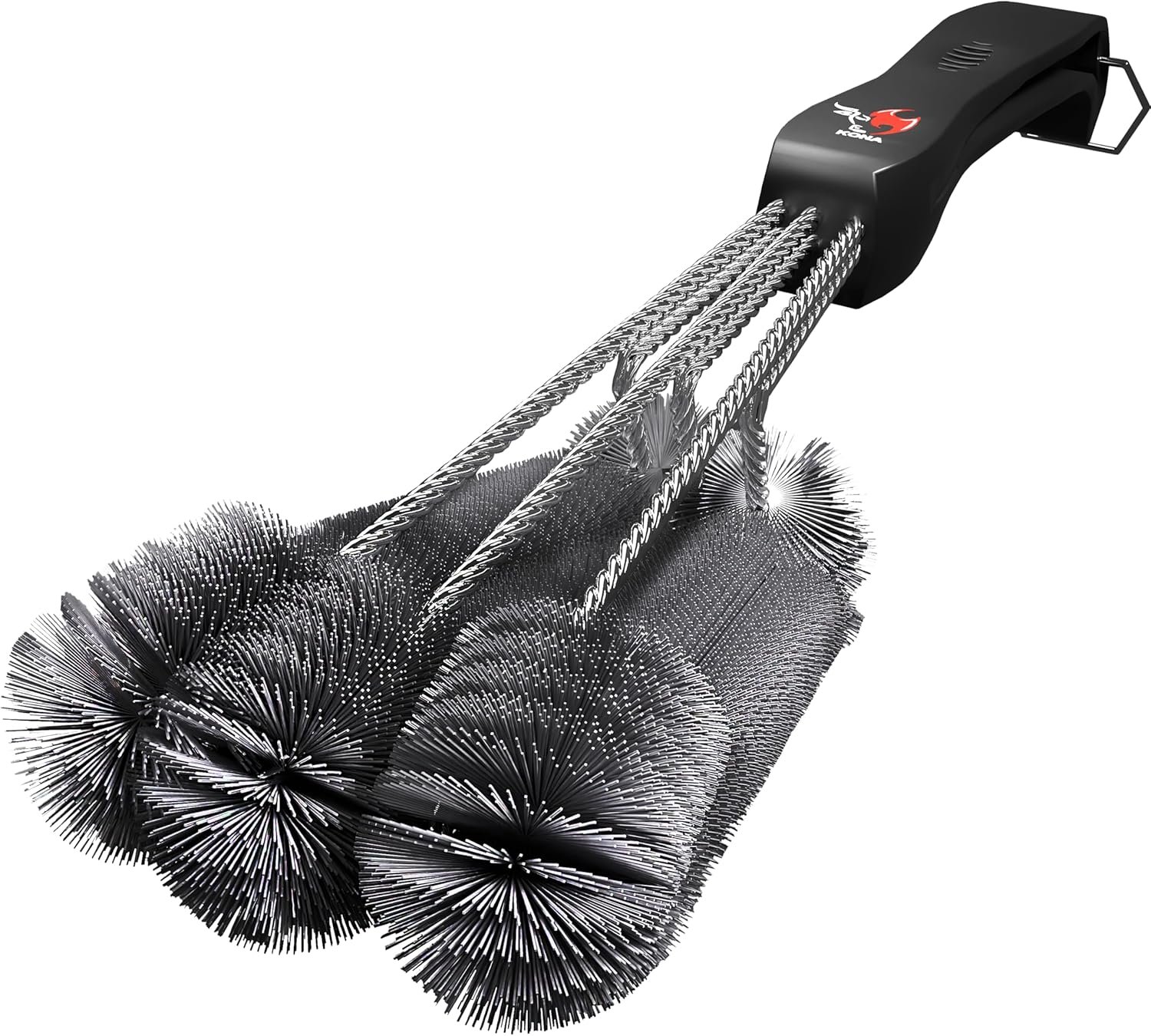 Kona 360 Clean Grill Brush – Powerful Grill Cleaner & BBQ Grill Brush for Outdoor Grill – Safe, Bristle BBQ Brush Grill Scraper, Accessory for Easy 30 Second Grill Cleaning – 18 Inch Long Handle