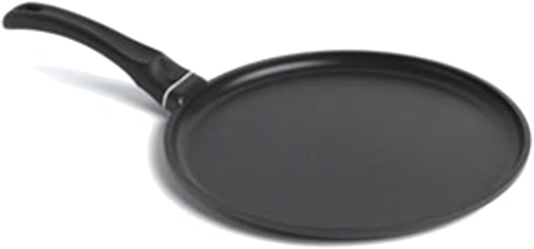 Starfrit 10″ (26 cm) Non-Stick Tawa Multi Pan, Aluminum, Oven Safe | Even heat distribution. Durable non-stick coating. Ideal for flat bread, pancake, dosas and chapatis. Less oil cooking.