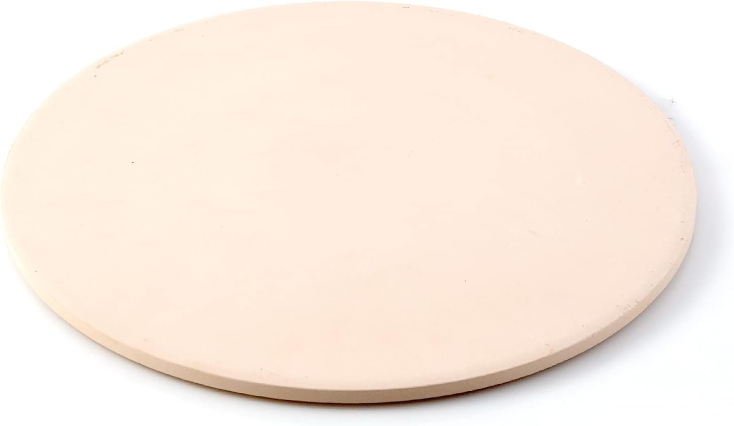 Nuwave Heavy-Duty Cordierite Pizza & Baking Stone, Heat Resistant to 1,472F | For Indoor Electric Ovens, Outdoor Gas & Wood-Fire Grills, BBQs & Nuwave Bravo XL; Fits Most Frozen Pizzas