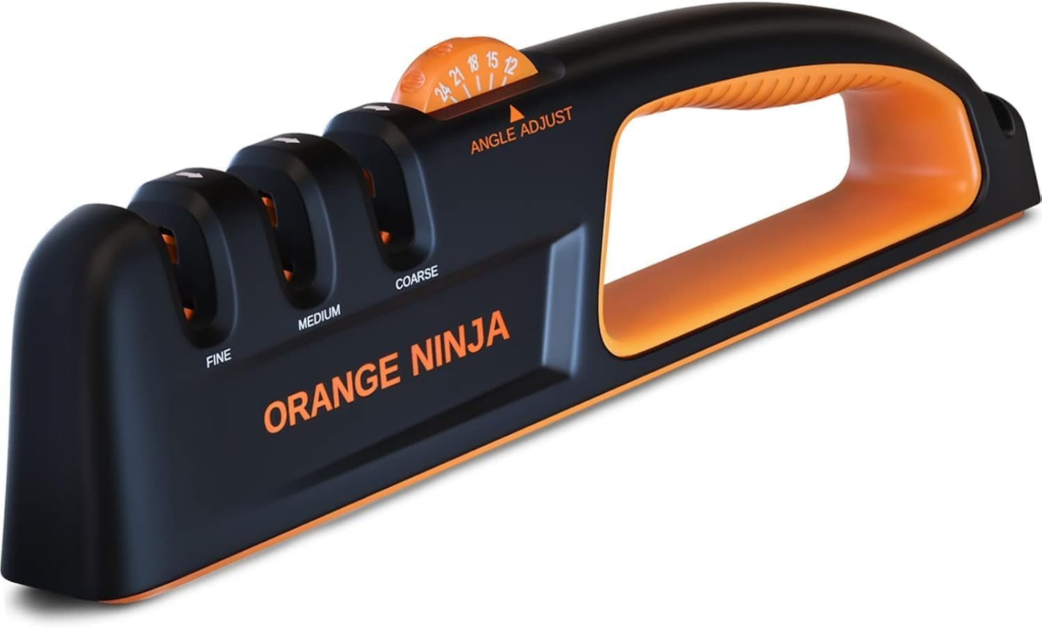5 Precision Adjust Knife Sharpener- 3-Stage Premium Kitchen Knife Sharpener | Manual Knife Sharpening with Adjustable Angles by Sharp Pebble – Repair, Restore & Polish Any Dull Blade in Minutes