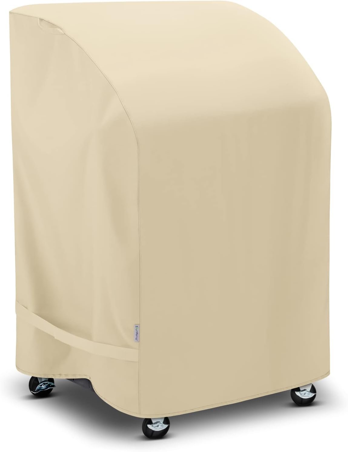 2 Burner Grill Cover 32 Inch, Outdoor Heavy Duty Waterproof Small Gas BBQ Cover, UV & Fade Resistant, Compatible for Weber CharBroil Nexgrill and More Grills with Collapsed Side Tables, Beige