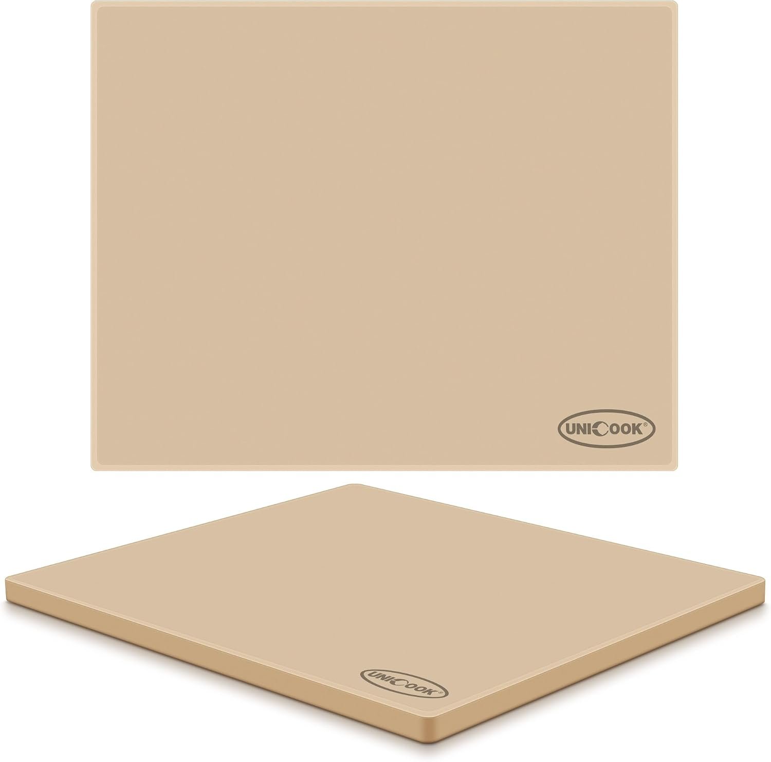 Unicook 20 x 16 Inch Extra Large Pizza Stone for Oven and Grill, 15.8 Lbs | Even Heating&Consistent Heat Retention, Creates Crispy Crust for 2 Small Pizzas, Bread, Cookies, Includes Dough Scraper