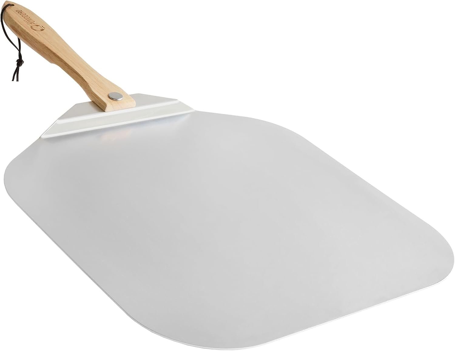 Chef Pomodoro Aluminum Metal Pizza Peel 18 Inch, Foldable Wood Handle | Pizza Paddle & Spatula for Bread, Pastries, Oven or Grill; Foldable for Easy Storage; 18×20 in Aluminum Board