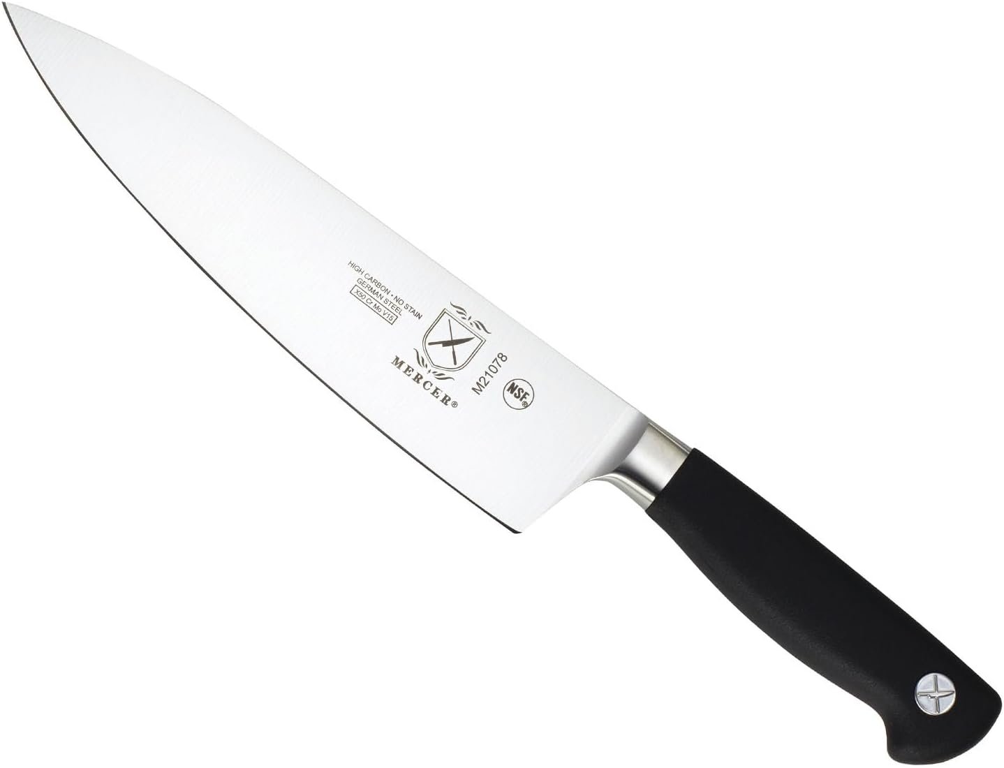 Mercer Culinary M21078 Genesis 8-Inch Short Bolster Chef’s Knife,Black