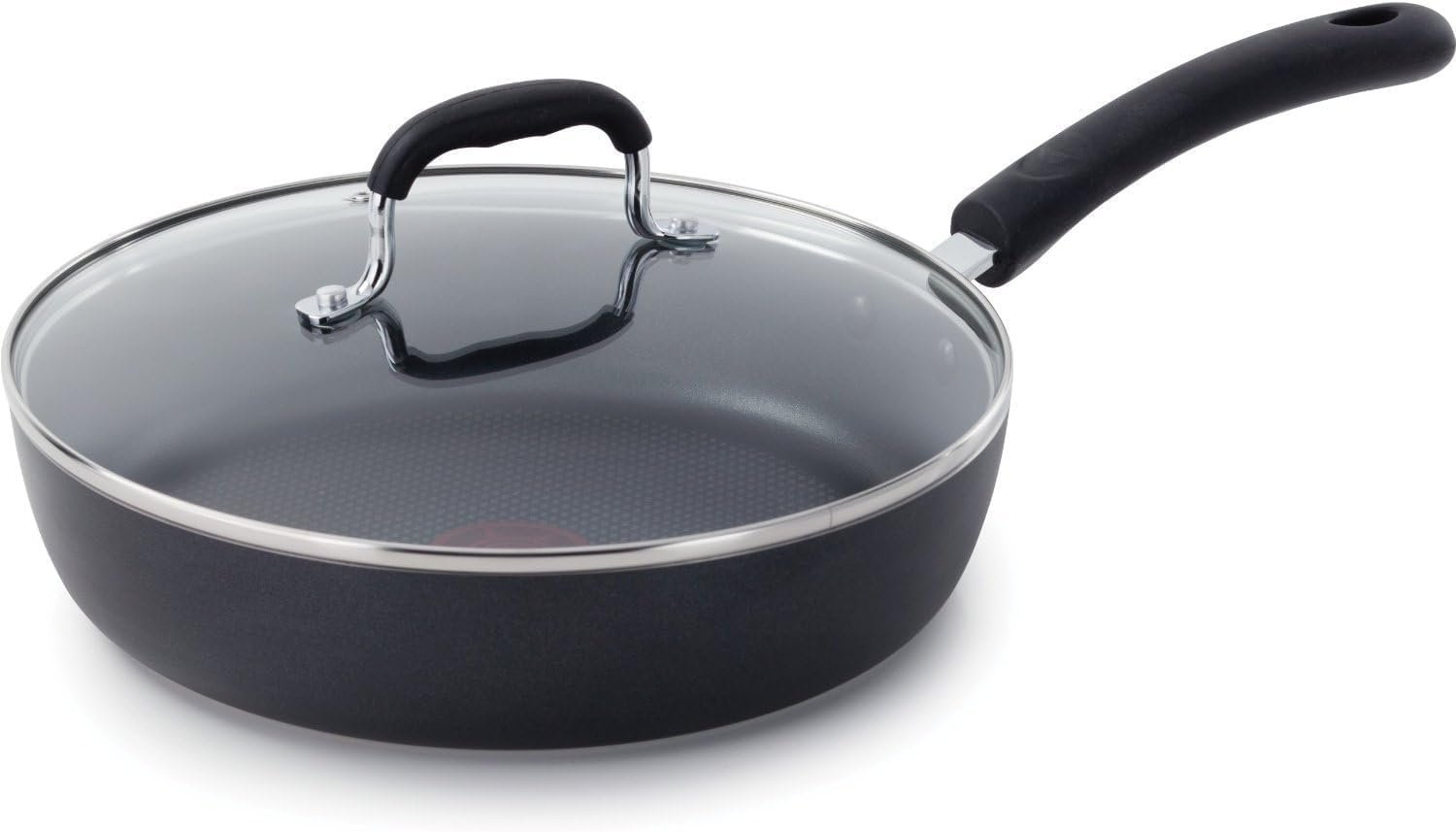 T-Fal Experience Nonstick Frying Pan with Lid, 10 in Induction Skillet, Black