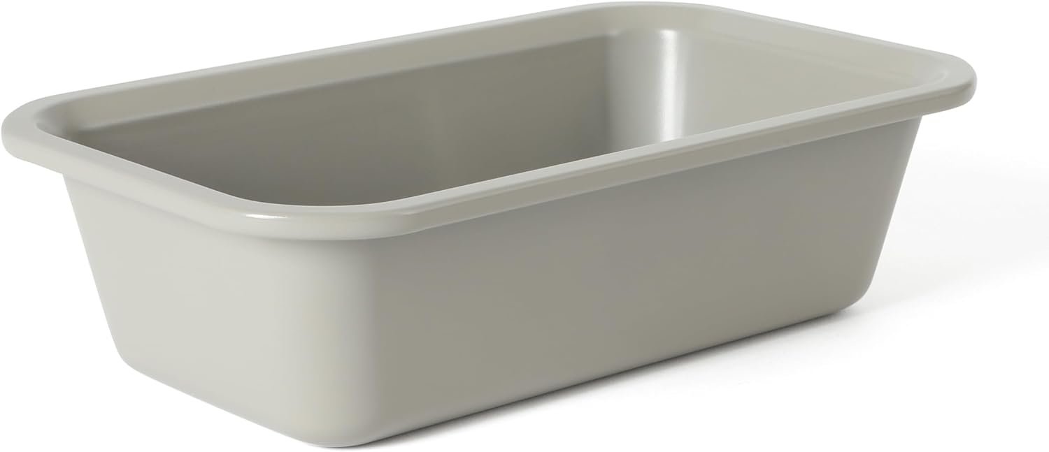 Calphalon Legacy 9 x 5 Inch PFA Free Nonstick Loaf Pan Baking Dish in Taupe, Heavy Gauge Steel Bakeware for Even Heat Distribution, Oven Safe Bread Pan for Cakes, Loaves, Meatloaf