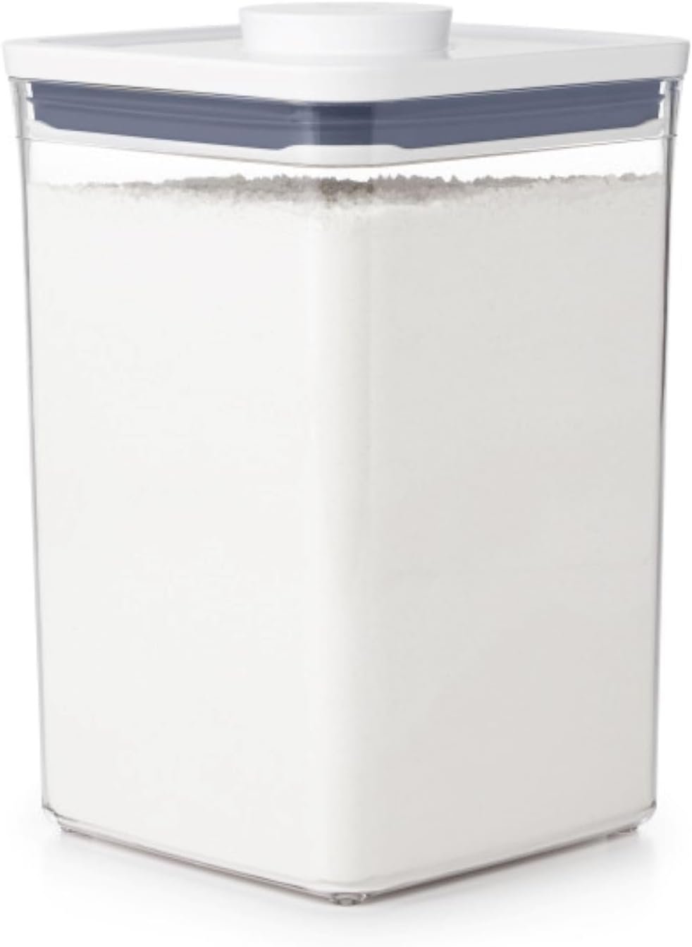 OXO Good Grips POP Container, Airtight Food Storage for Pantry, 4.4 Qt | One-push Airtight Seal, Store Dry Goods like Flour, Sugar or Pasta, Stackable, Dishwasher safe, Big Square Medium Shape