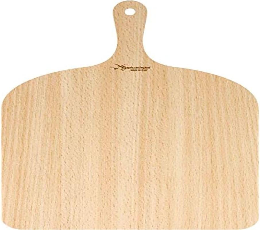 Eppicotispai Birchwood Pizza Peel, 16 by 12-Inch,Silver/Brown