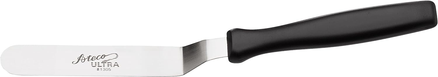 Ateco Ultra Offset Spatula with 4.25″ x 0.75″ Stainless Steel Blade, 4½”, Silver