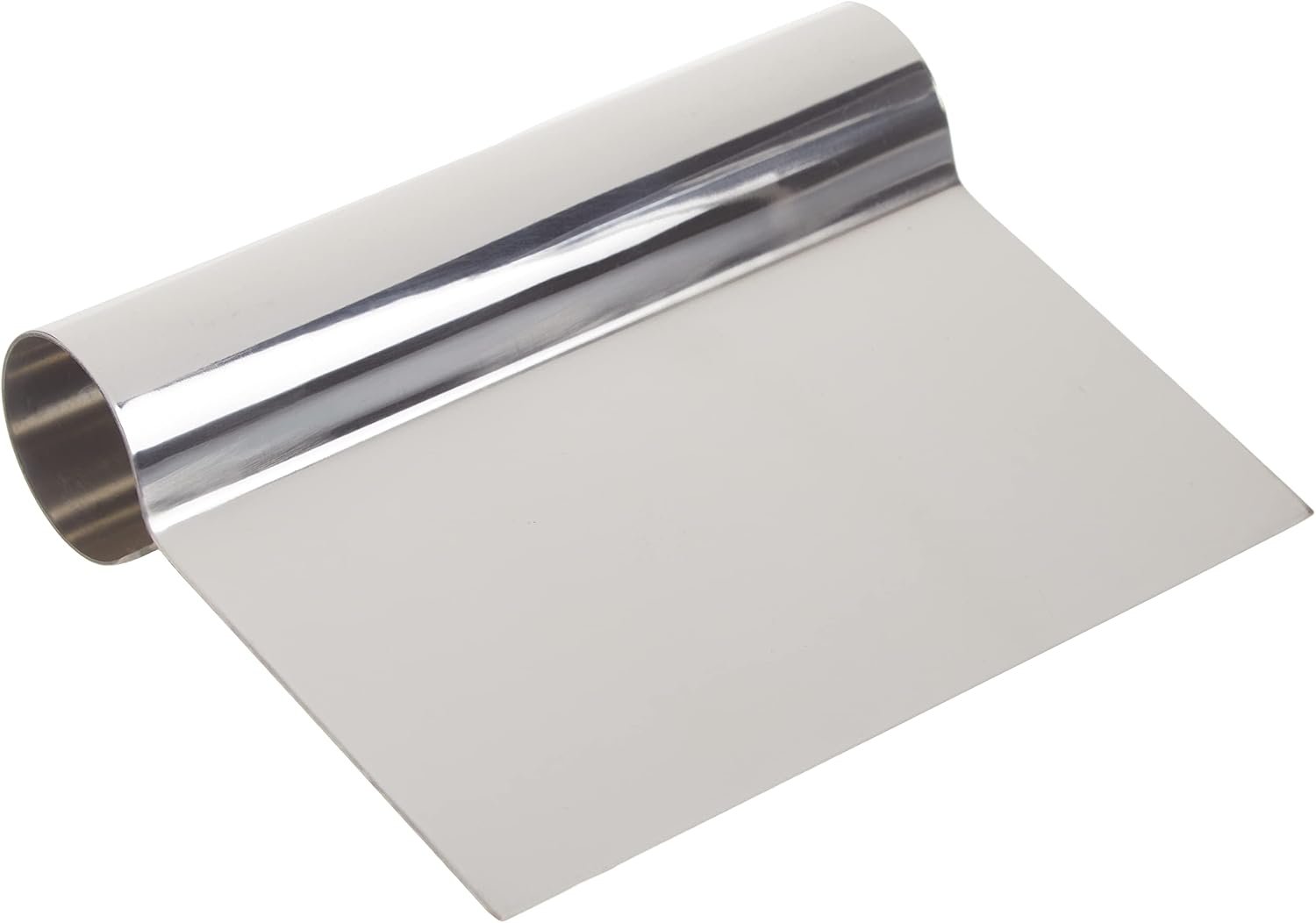Winco 5 1/4″ x 4 1/4″ Stainless Steel Dough Scraper | Dishwasher safe, Cutting, Great for Dough Portioning, Bench Cleanup, Pastry Prep and Bakeries
