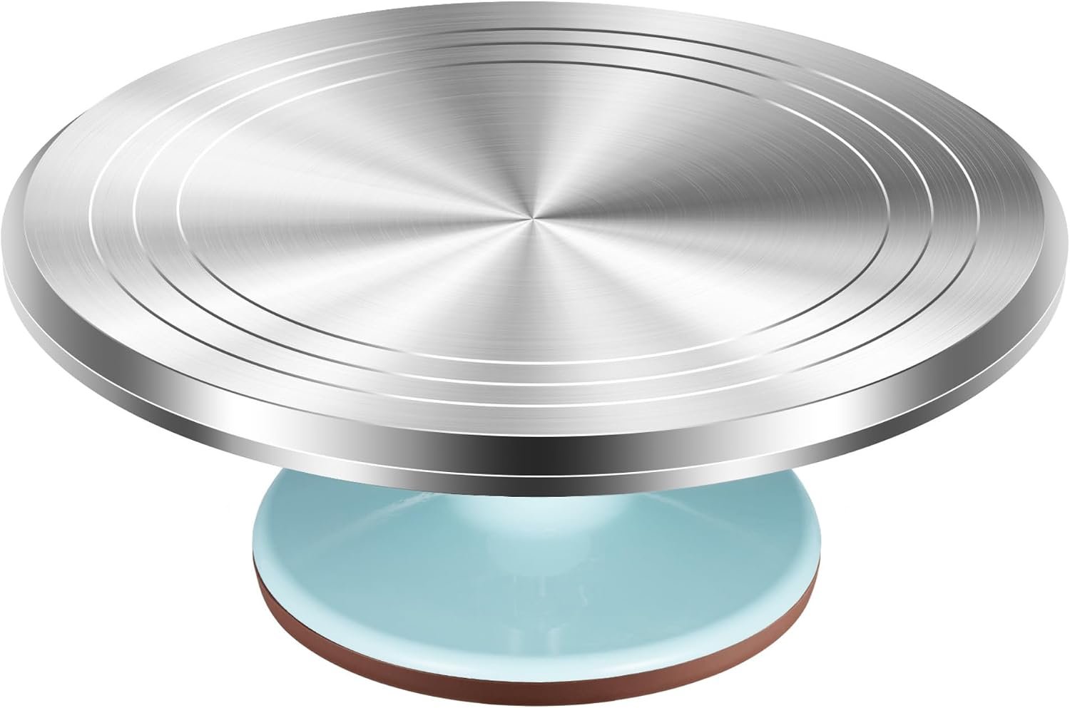 Kootek Aluminum Cake Stand Turntable for Party, Base Giratoria Para Pastele | Heavy-Duty, Smooth Rotation, Non-slip, 12″ Cake Spinner for Decorating Display, Baking Supplies Tools for Beginner & Pros