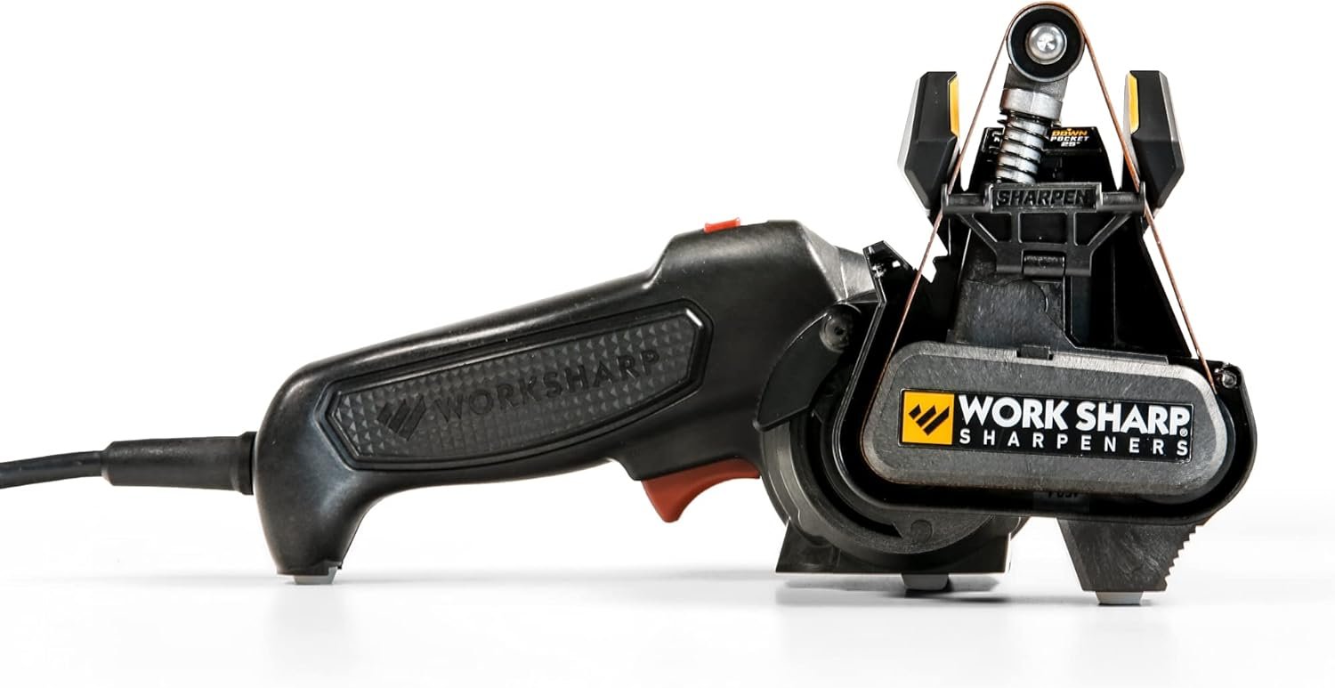 Work Sharp MK2 Electric Knife Sharpener – Adjustable 2-Speed Knife Sharpening System for Kitchen Knives, Pocket Knives, Scissors, Axes & Garden Tools