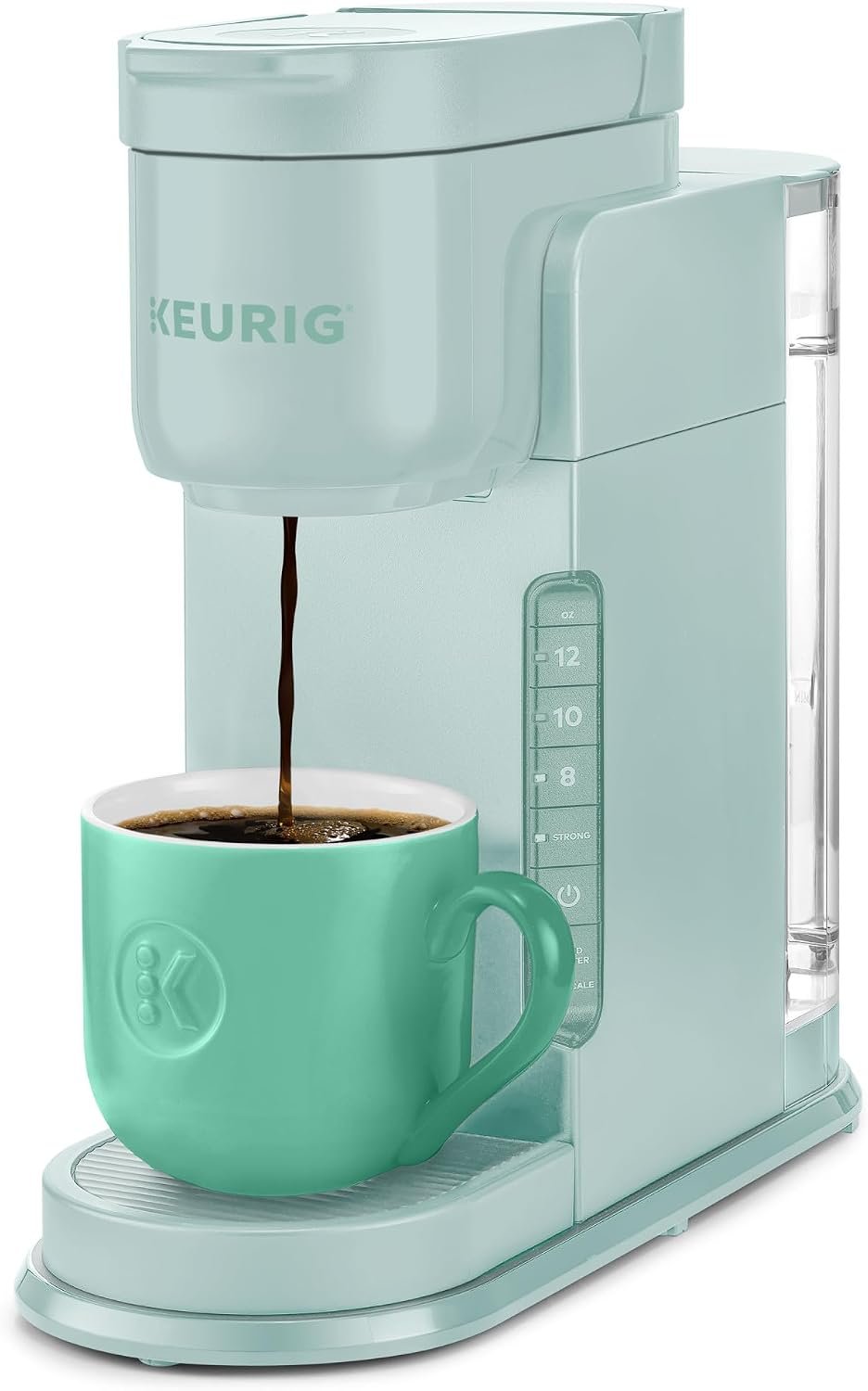 Keurig K-Express Single Serve K-Cup Pod Coffee Maker, 3 Brew Sizes, Strong Button Feature, 42oz Removable Reservoir, Mint | 3 Brew Sizes, Strong Button Feature, Removable Reservoir, Mint