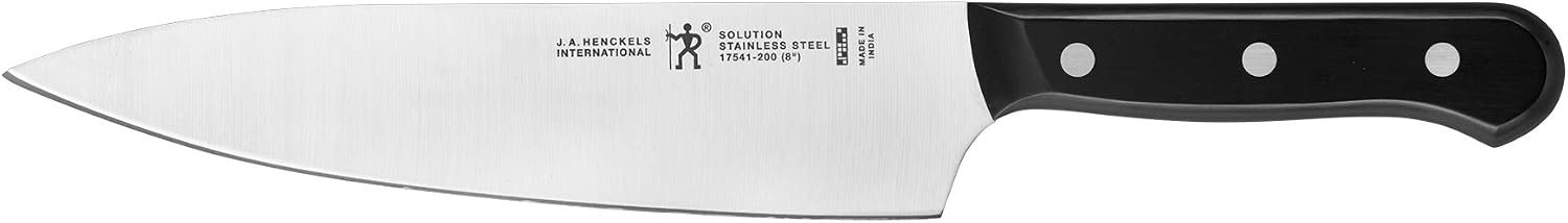 HENCKELS Solution Razor-Sharp 8-inch Chef Knife, German Engineered Informed by 100+ Years of Mastery
