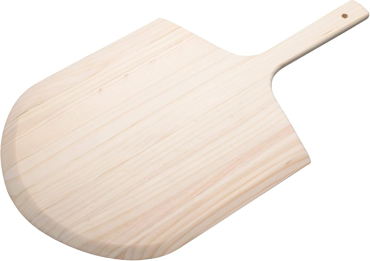 Winco 14″ x 15″ Wooden Commercial Pizza Peel | Long handle, Beveled edge, Wide blade, Great for Pizza Transfer, Ovens, Baking and Pizzerias