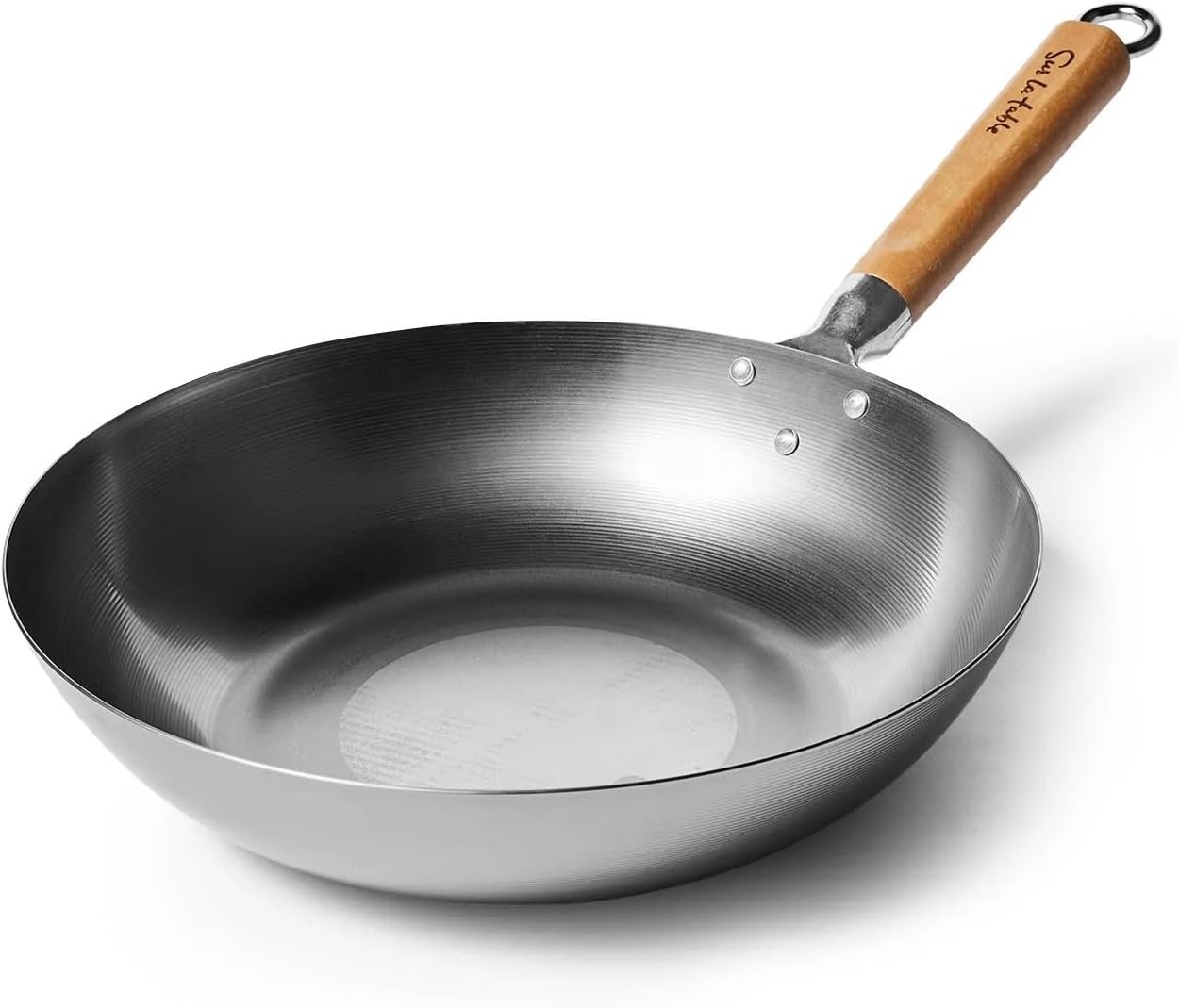 Sur La Table Carbon Steel Wok, Gray