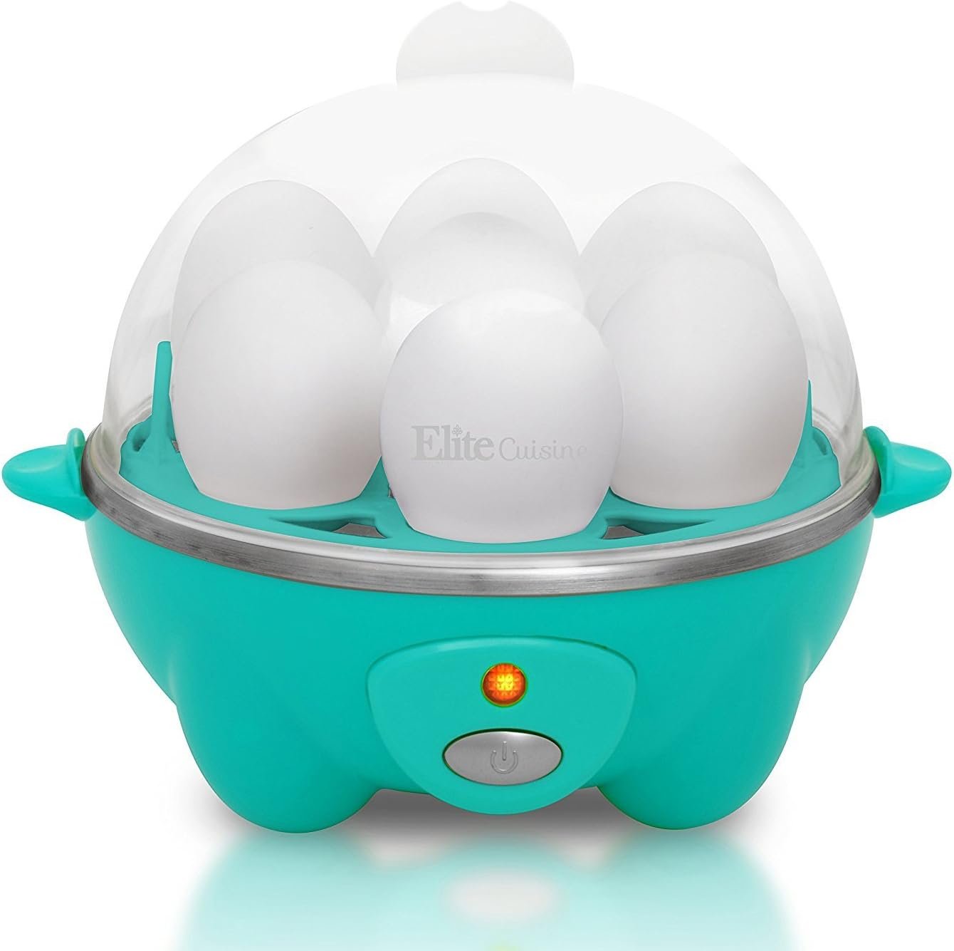 Elite Gourmet Easy Electric 7-Egg Cooker, Poacher/Omelet Maker, BPA-Free