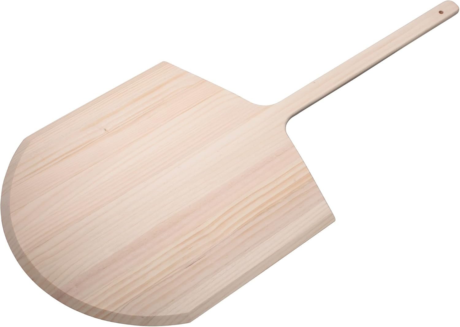 Winco 20″ x 20″ Tan Wood Pizza Peel | Long handle, Beveled edge, Wide blade, Great for Pizza Transfer, Ovens, Baking and Pizzerias
