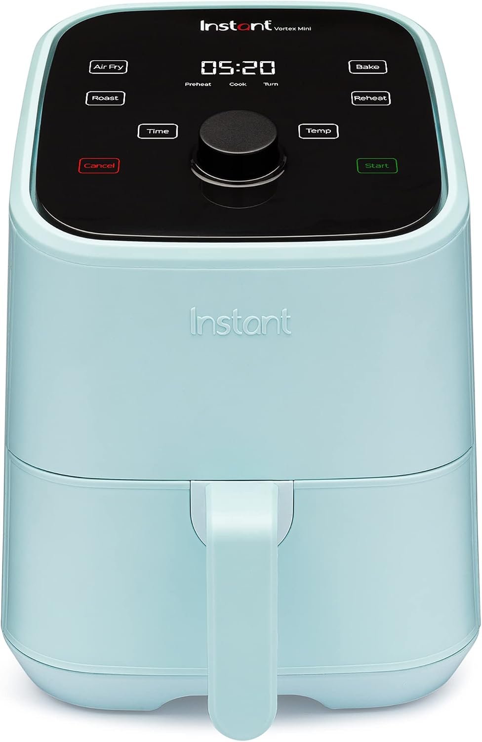 Instant Pot Vortex 2QT Mini Air Fryer,Small Air fryer that Crisps,Reheats, Bakes,Roasts for Quick Easy Meals,Includes over 100 In-App Recipes, is Dishwasher-Safe, from the Makers of Instant Pot, Aqua