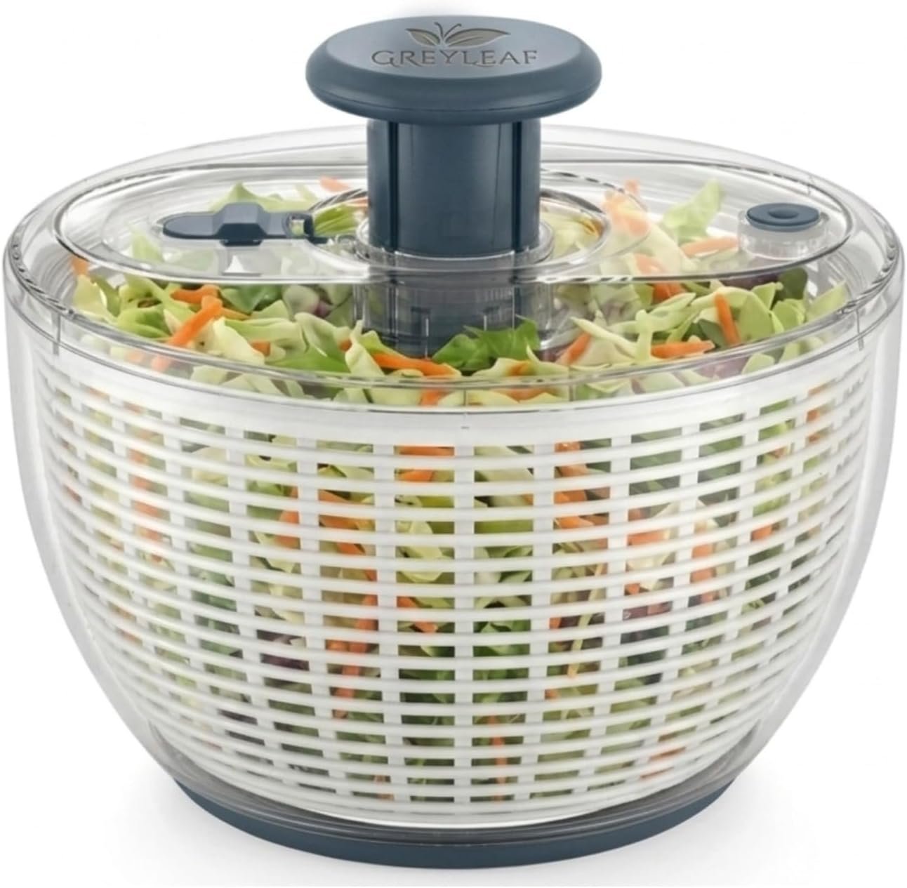 Salad Spinner 6.3Qt – Large Lettuce Spinner & Vegetable Washer, Fruit Washer Bowl with Strainer, BPA-Free Produce Cleaner & Dryer for Kitchen
