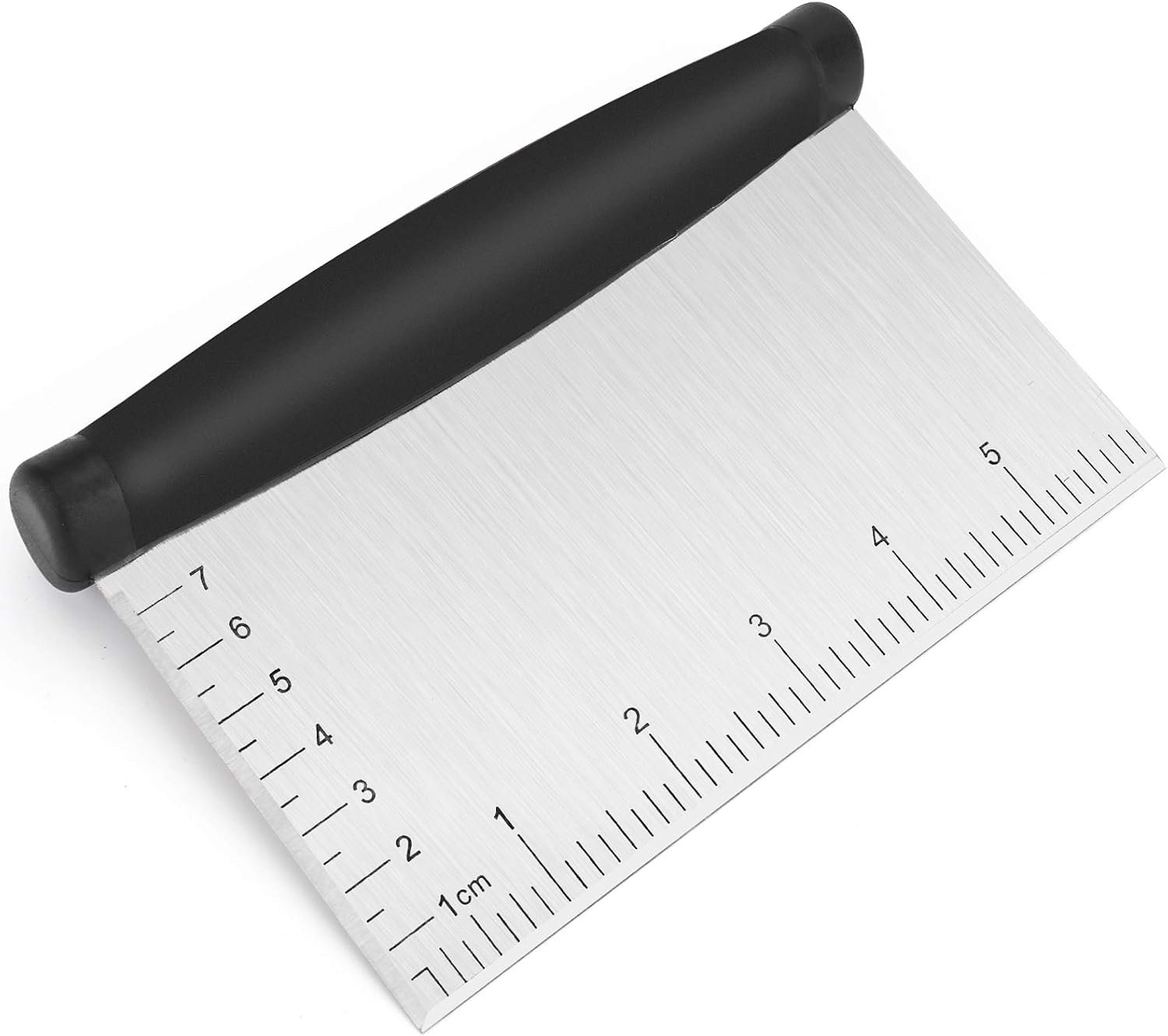 UUBAAR Bench Scraper & Chopper – 6 Inch Stainless Steel Dough Cutter with Contoured Grip, Multi-Purpose Kitchen Tool for Baking Cooking, Food Scraper Chopper & Pastry Knife