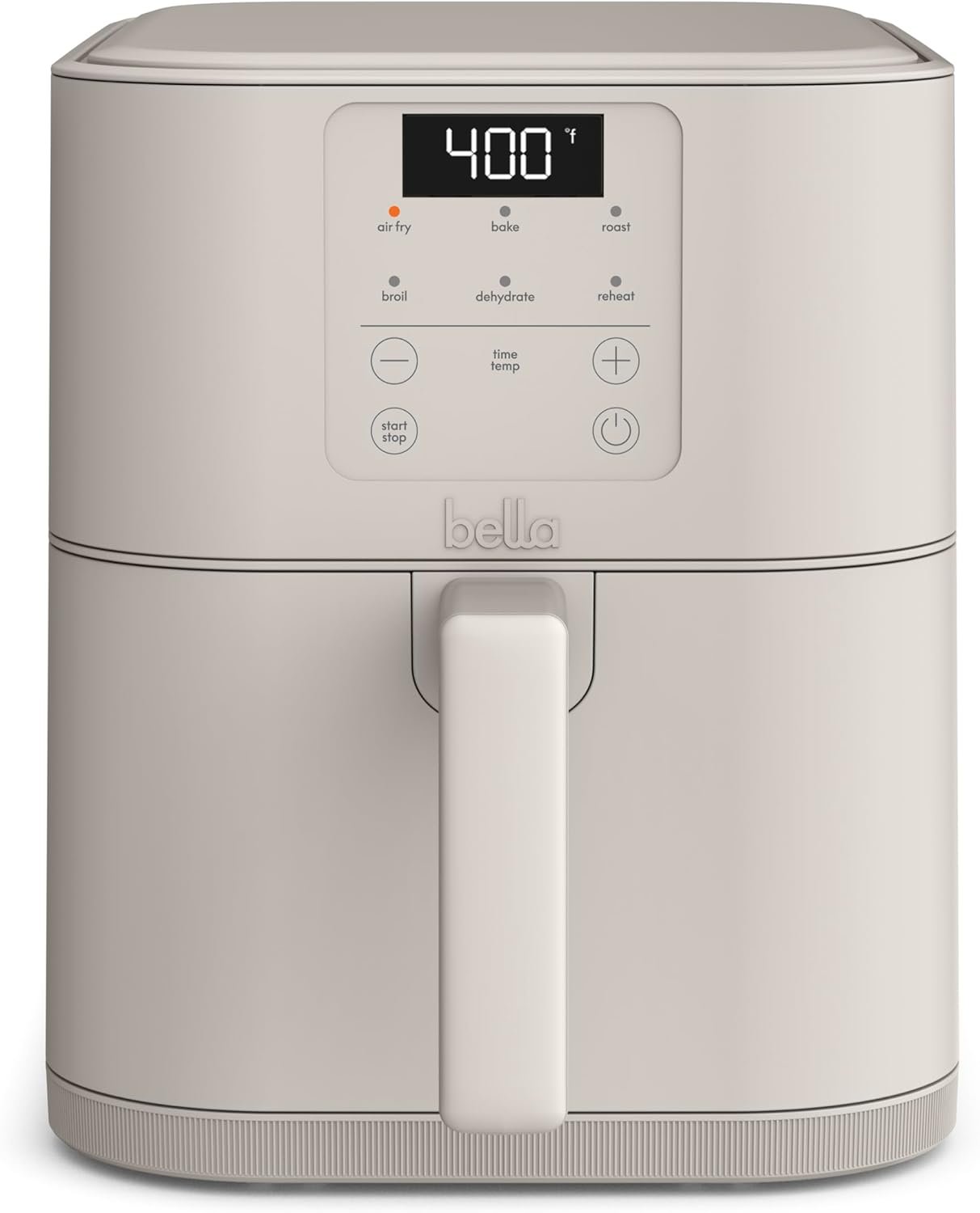 bella Fits-Anywhere™ 6qt Slim Air Fryer, Non-Toxic Coating, Oatmilk