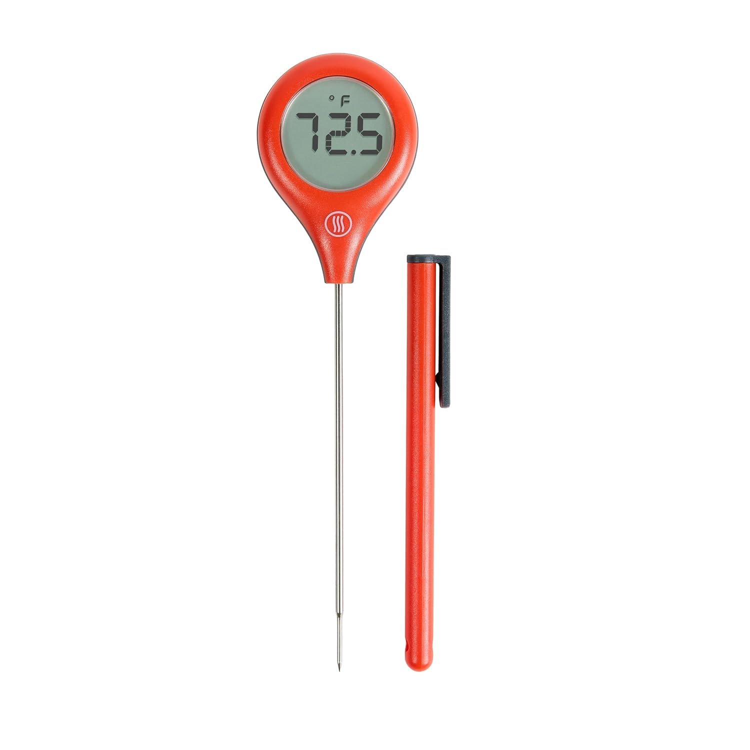 ThermoWorks ThermoPop 2 — Best Value Instant Read Thermometer – Cayenne Pepper Red