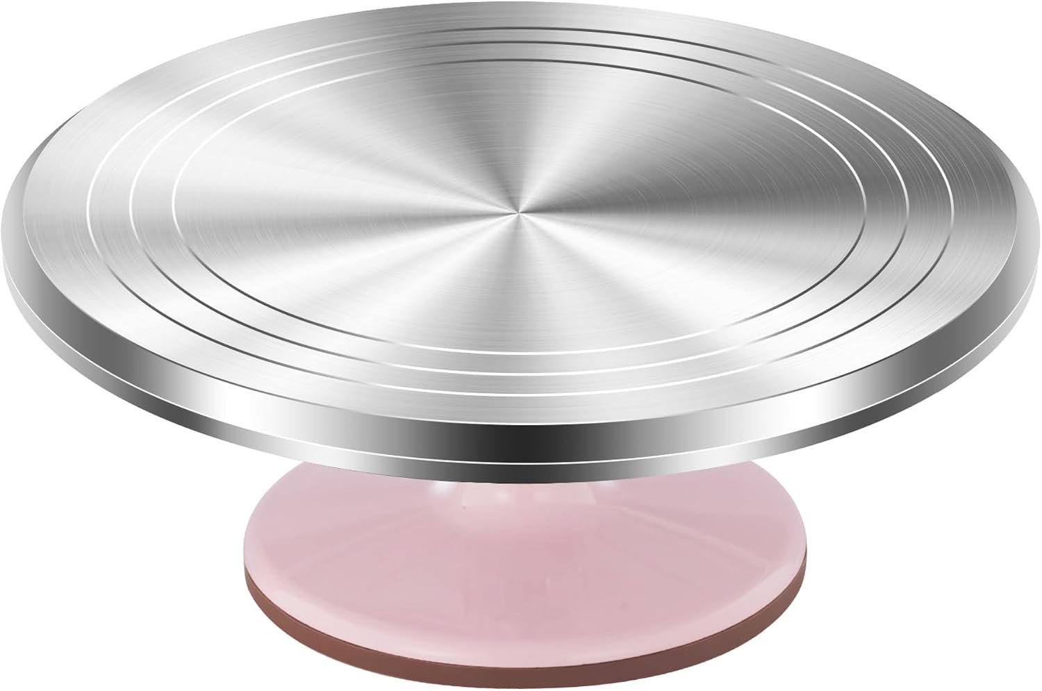 Kootek Aluminum Cake Stand Turntable for Party, Base Giratoria Para Pastele | Heavy-Duty, Smooth Rotation, Non-slip, 12″ Cake Spinner for Decorating Display, Baking Supplies Tools for Beginner & Pros