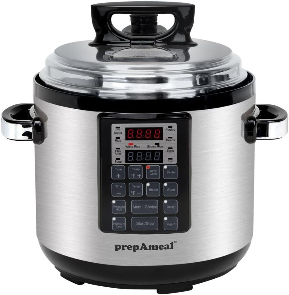 9-in-1 Electric Pressure Cooker Multi-Functional for Rice cooker | 6QT Slow Cooker, Steamer, Yogurt Maker, Food Warmer, Non-Stick Inner Pot, Electric Cooker, Delay Timer