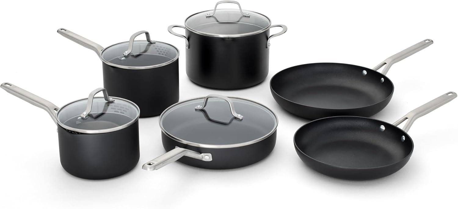 Calphalon® Hard-Anodized Nonstick 10-Piece Cookware Set