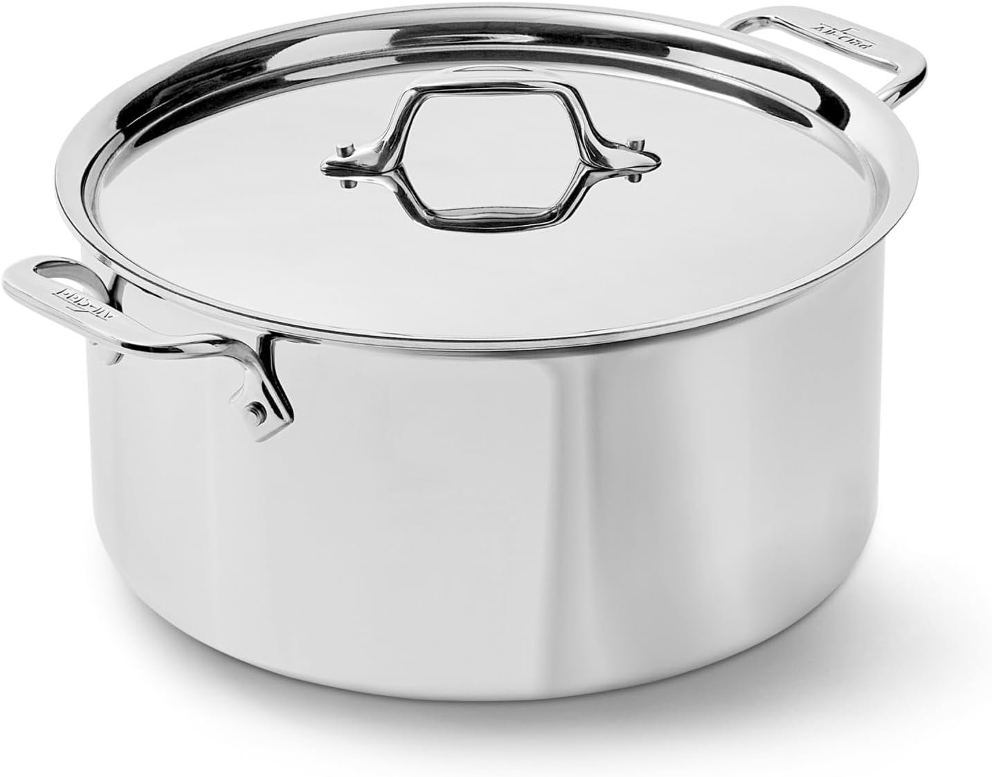 All-Clad D3® Stainless Steel 8 Quart Stockpot Covered- Made in the USA- The Original Bonded Professional Cookware- Oven Safe & Induction Compatible