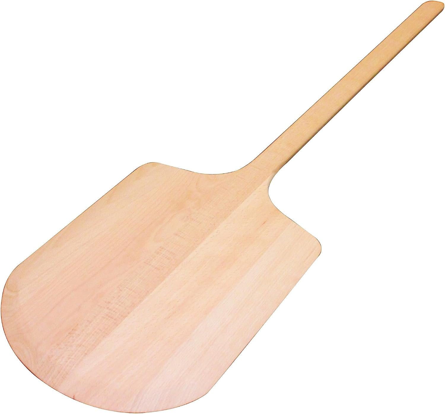 TrueCraftware- 14″ x 16″ Wooden Pizza Peel 42″ Overall Length- Pizza Spatula Paddle Pizza Turning Peel with Long Handle Pizza Oven Accessories Pizza Tools for Family Pizza Oven Baking Pizza Dough