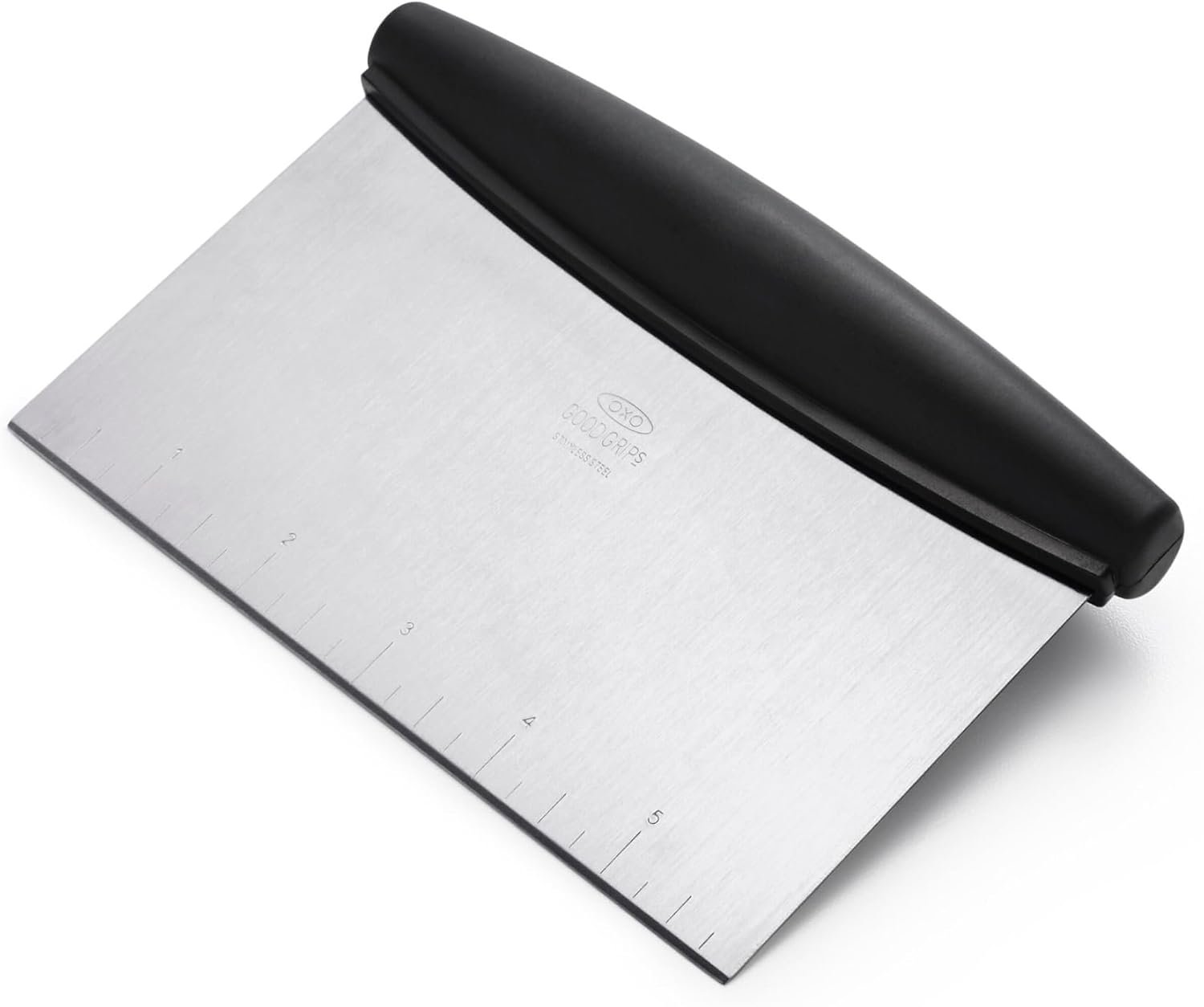 OXO Good Grips Multi-Purpose Scraper & Chopper | Dough Cutter For Pizza, Bread And Cookie Dough, Vegetable Chopper, Dishwasher-Safe, Pastry Scraper, Bench Scraper