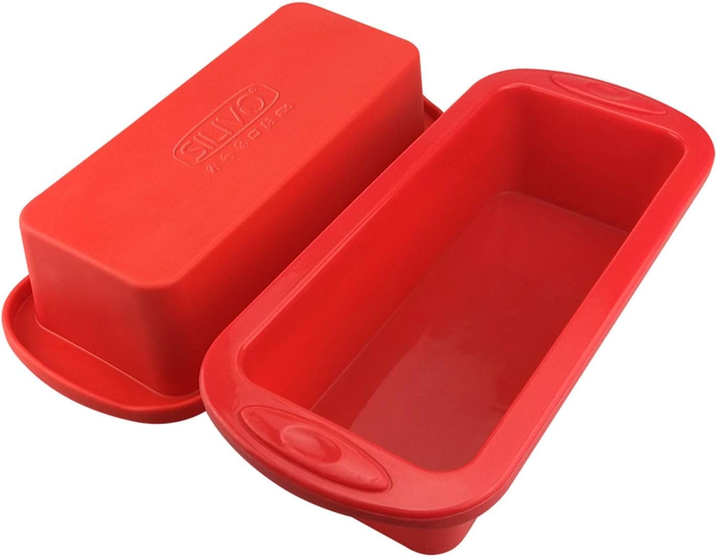 Silicone Bread and Loaf Pans (2 Pack) – Nonstick Silicone Baking Mold for Homemade Loaf, Bread and Meatloaf